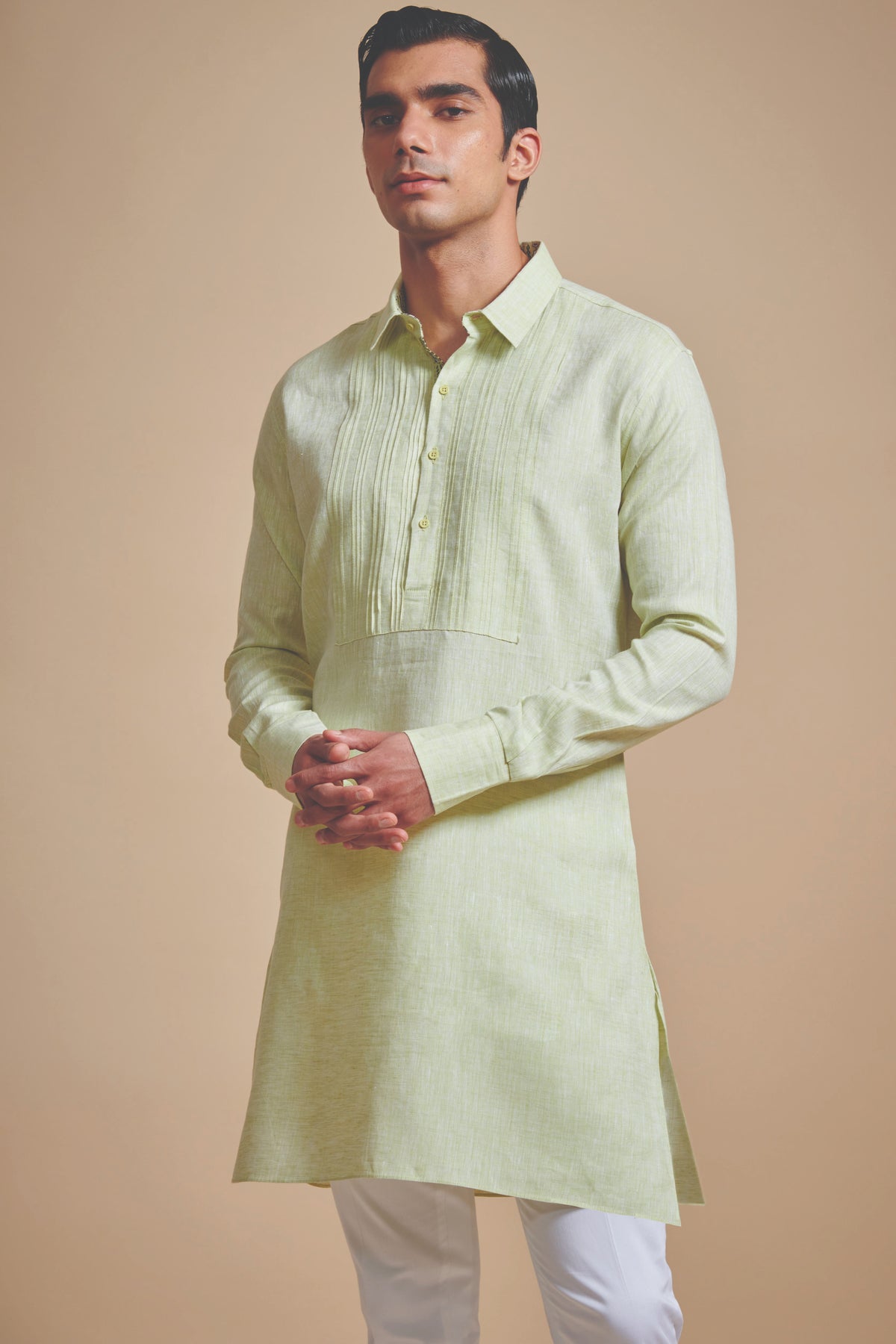 The Pintucked Yoke Short Kurta