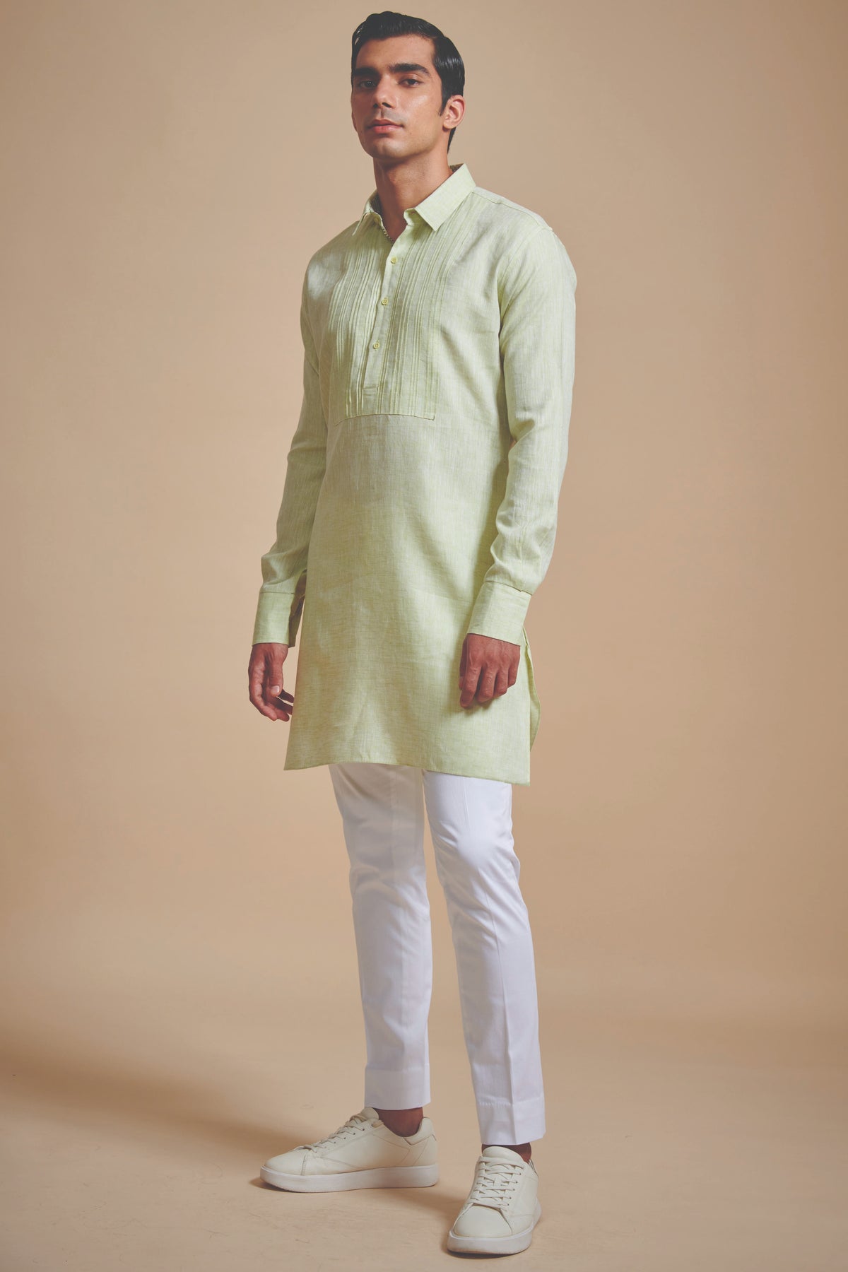 The Pintucked Yoke Short Kurta