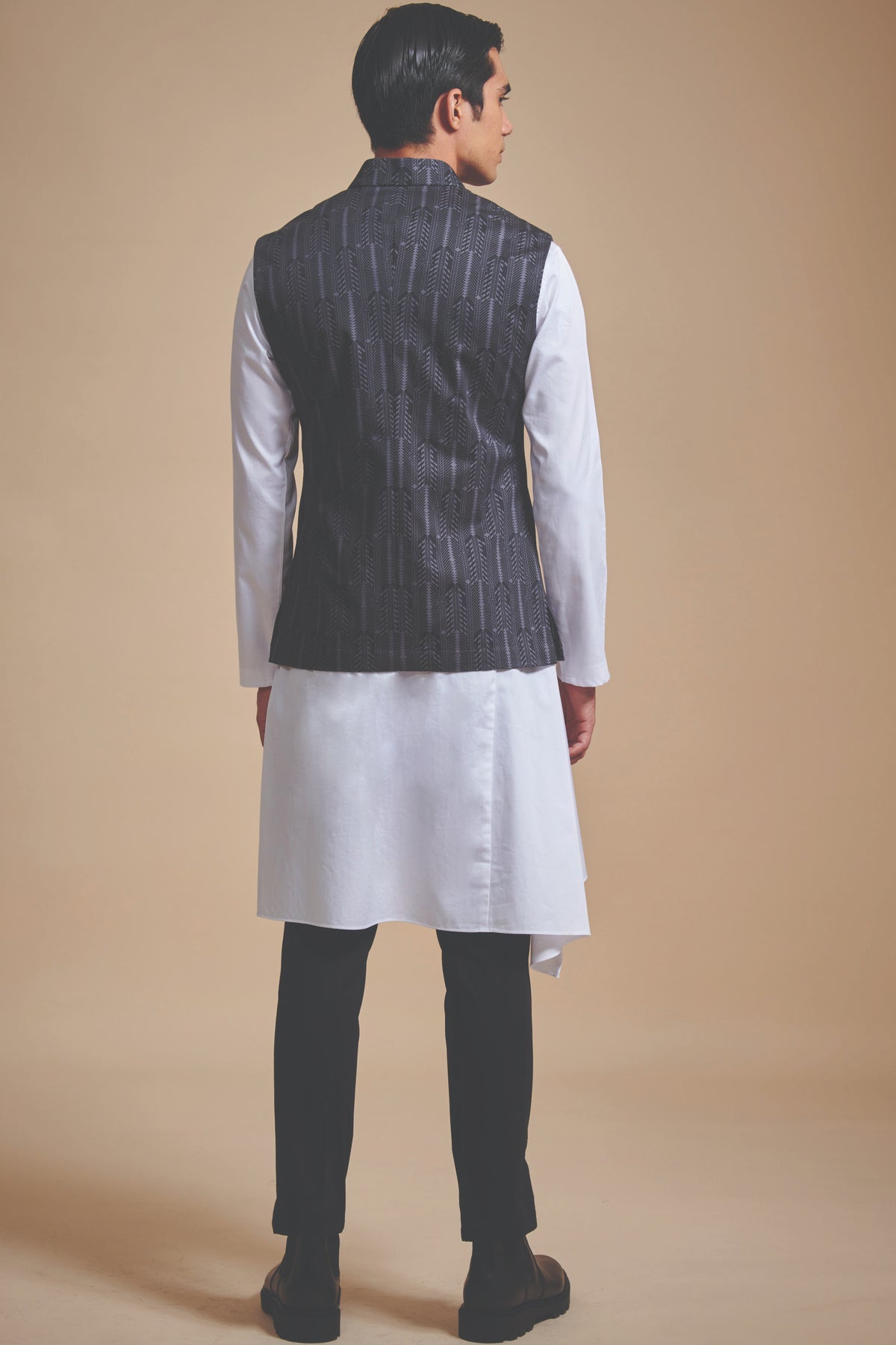 The Printed “u” Cut Waistcoat