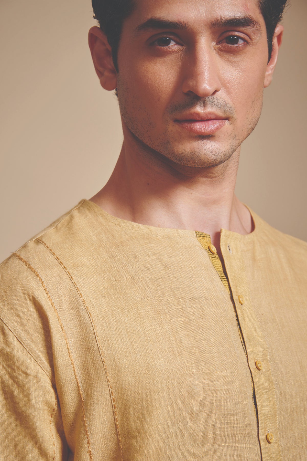 The Round Neck Flap Kurta