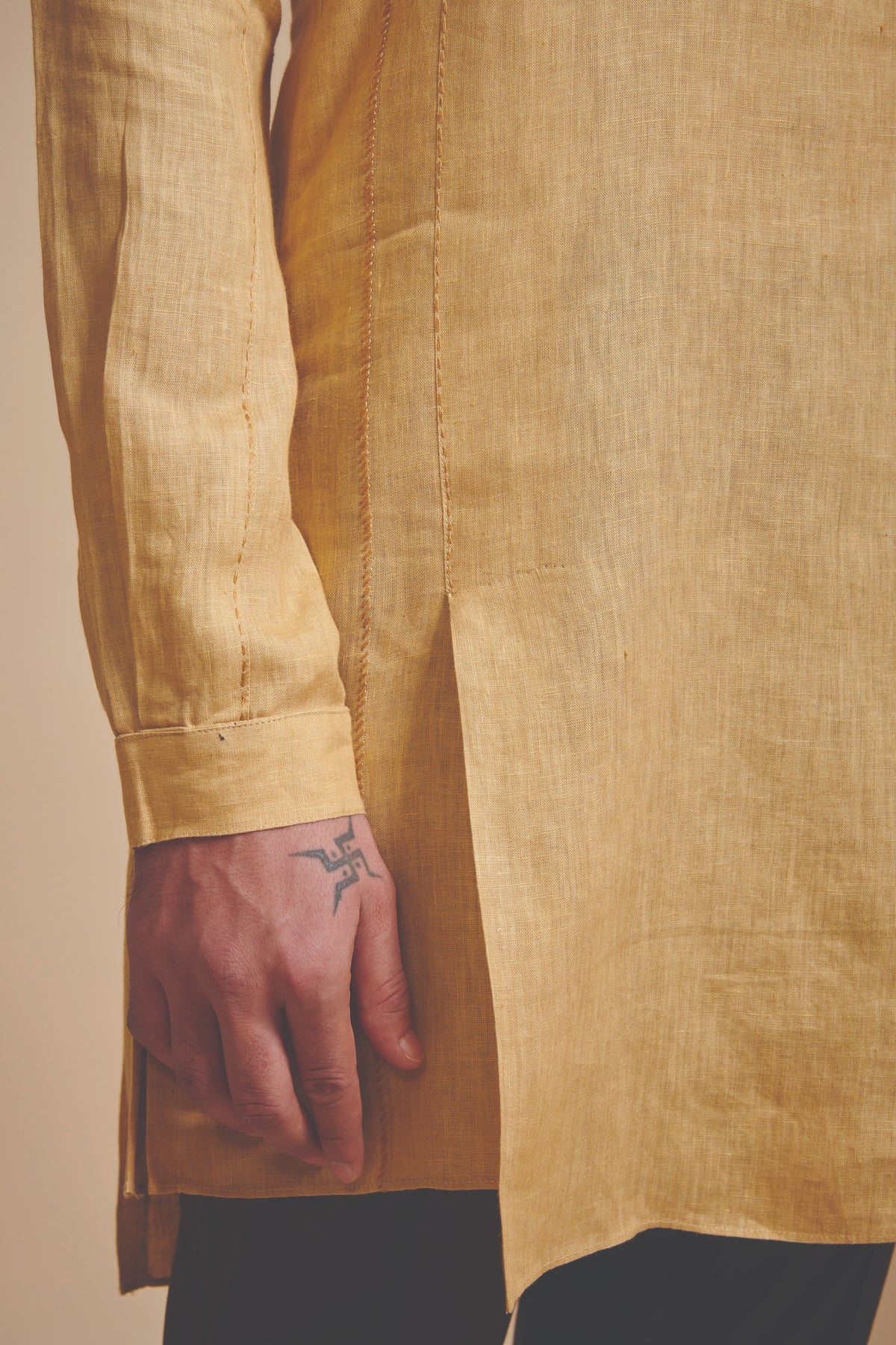 The Round Neck Flap Kurta