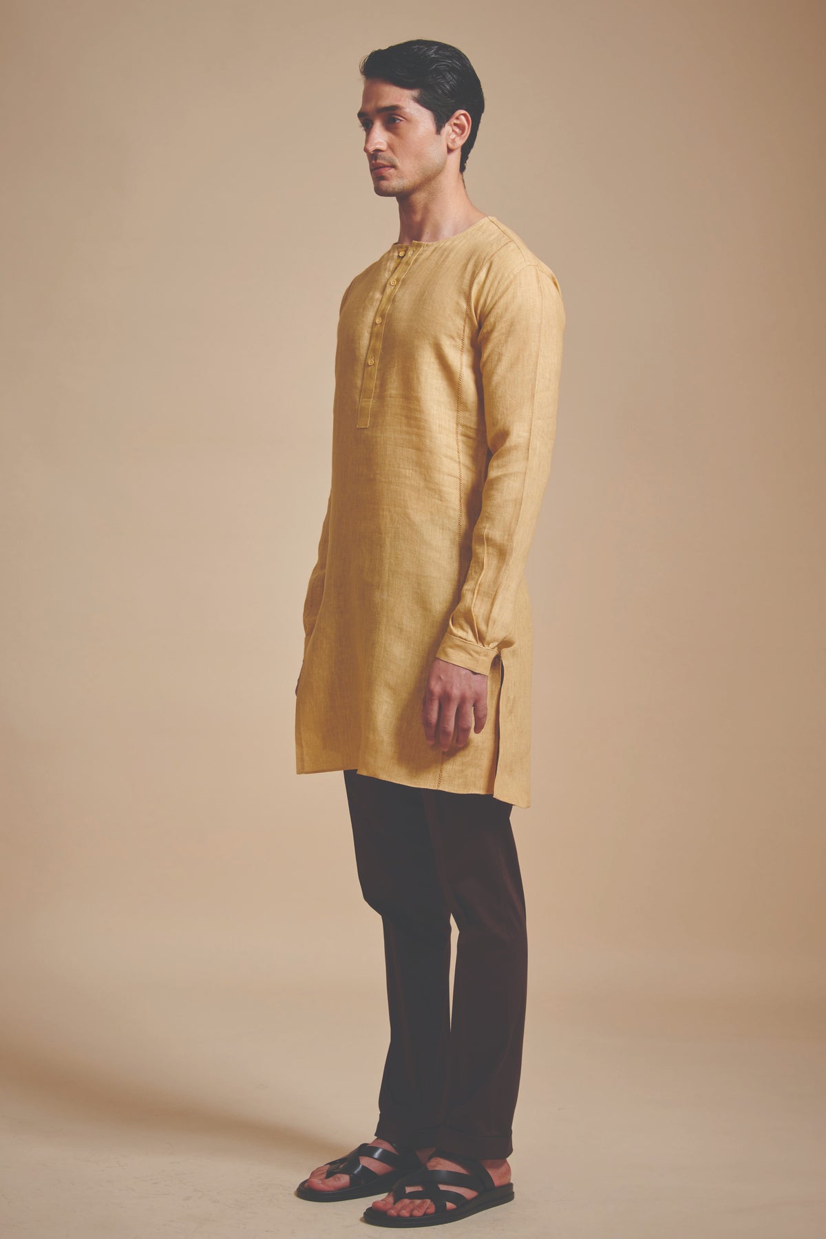 The Round Neck Flap Kurta