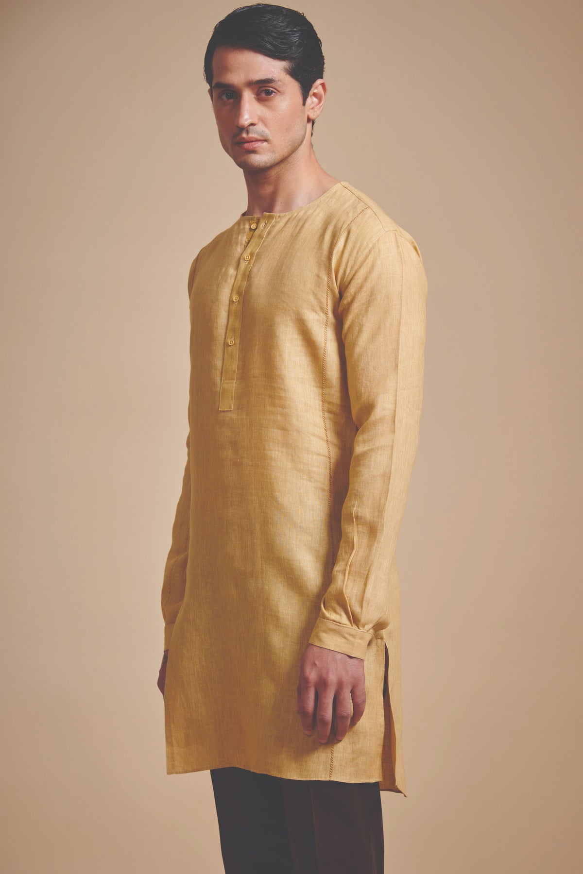 The Round Neck Flap Kurta