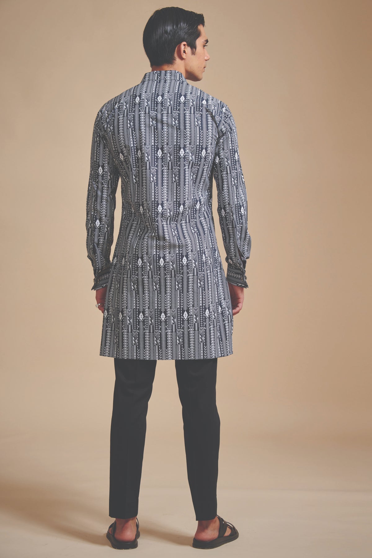 The Linear Print Kurta