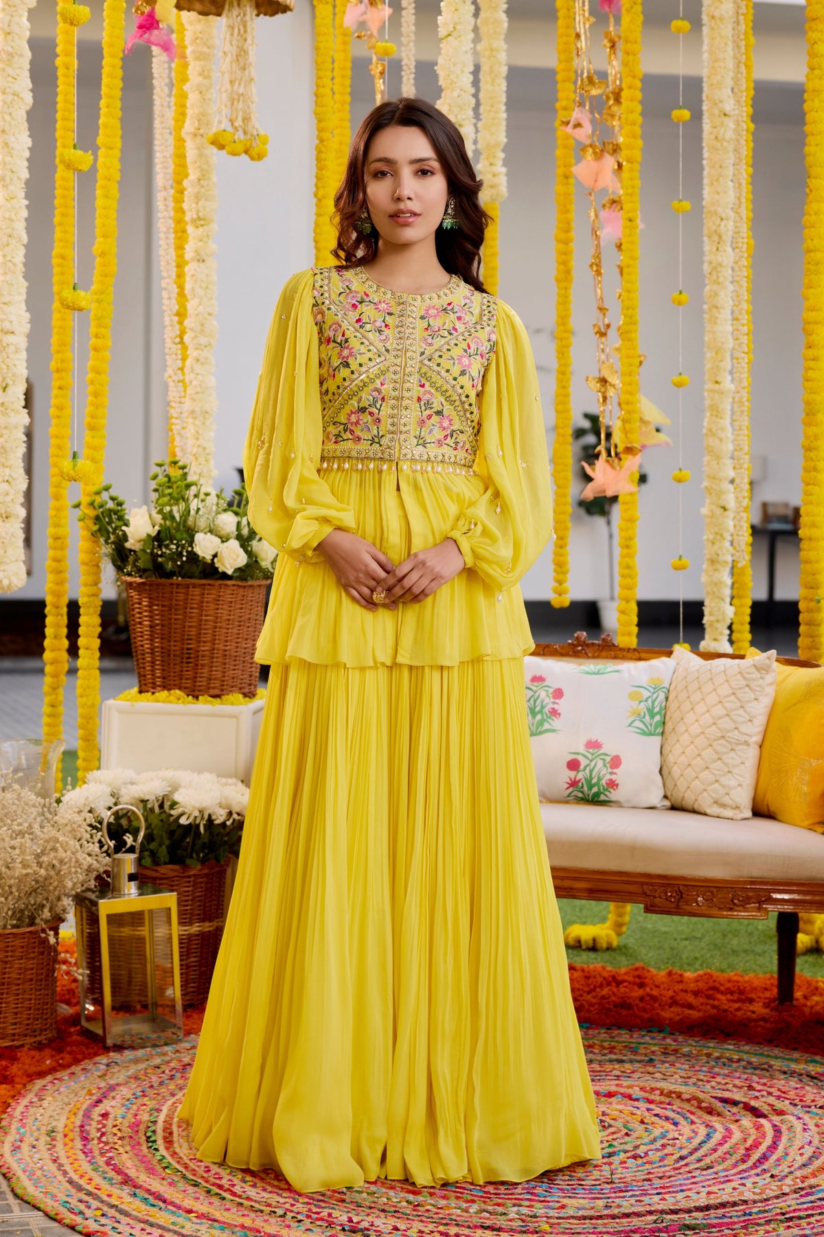 Yellow Lehenga Set