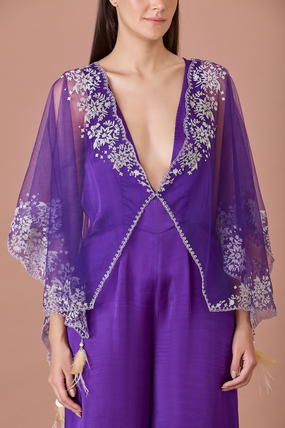 Purple Kaftan Jumpsuit