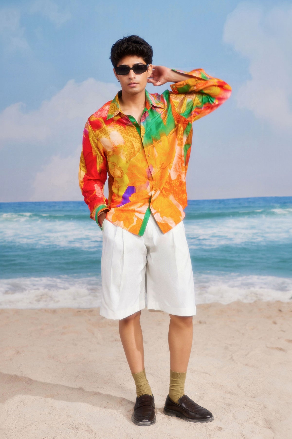 Sunset Lover Silk Shirts