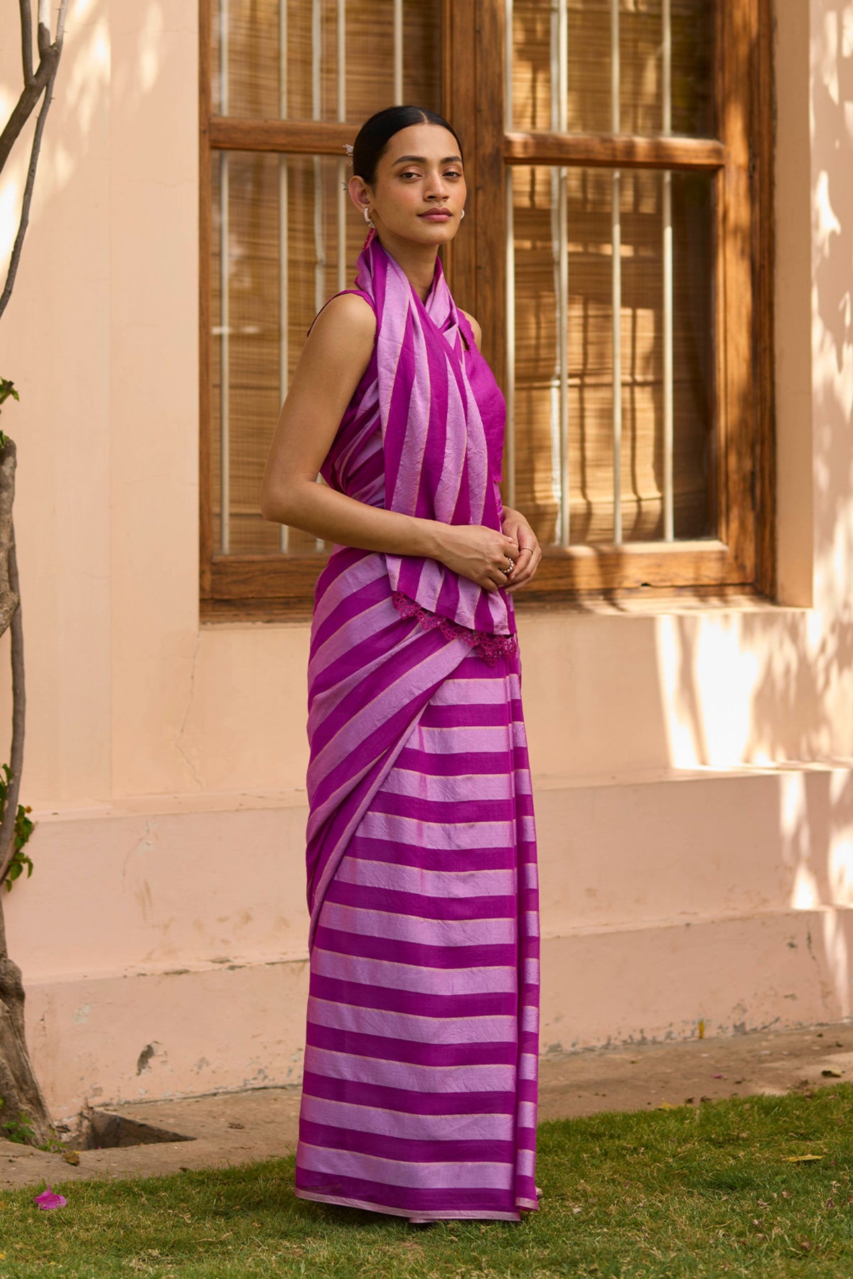 Solo Symphony Pink Saree