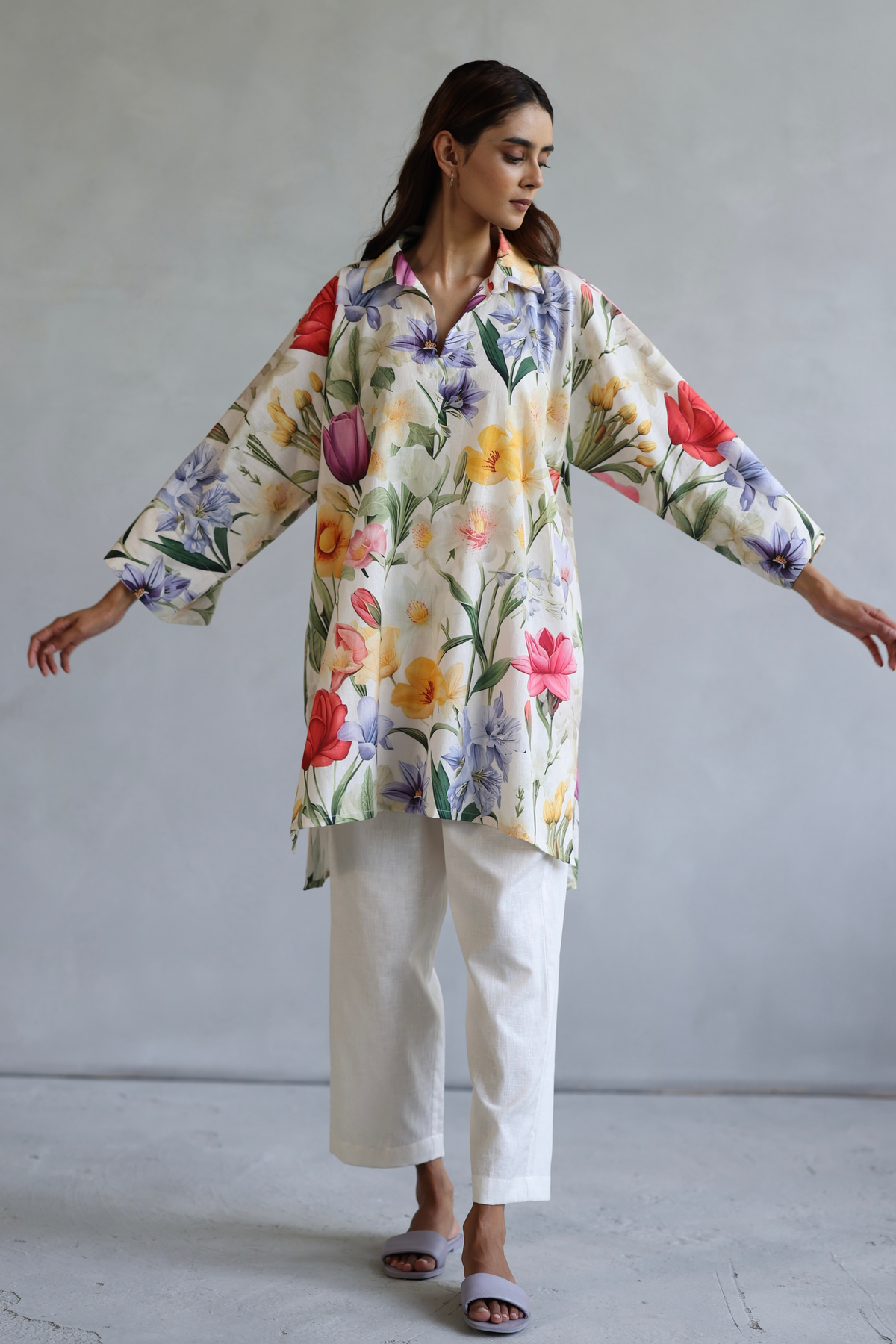 Multi Tulip Kaftan