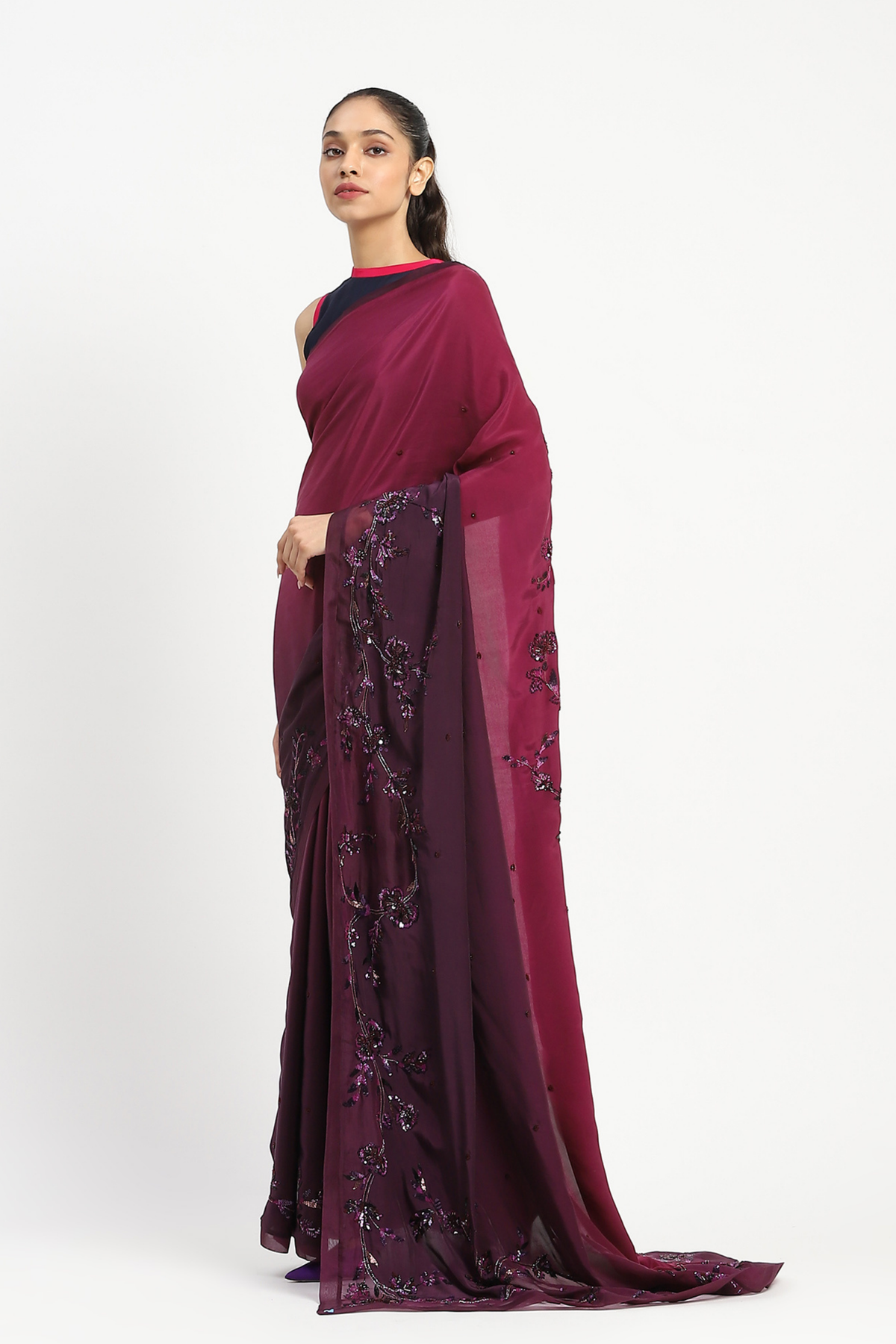 Liquid Grace Embroidered Saree