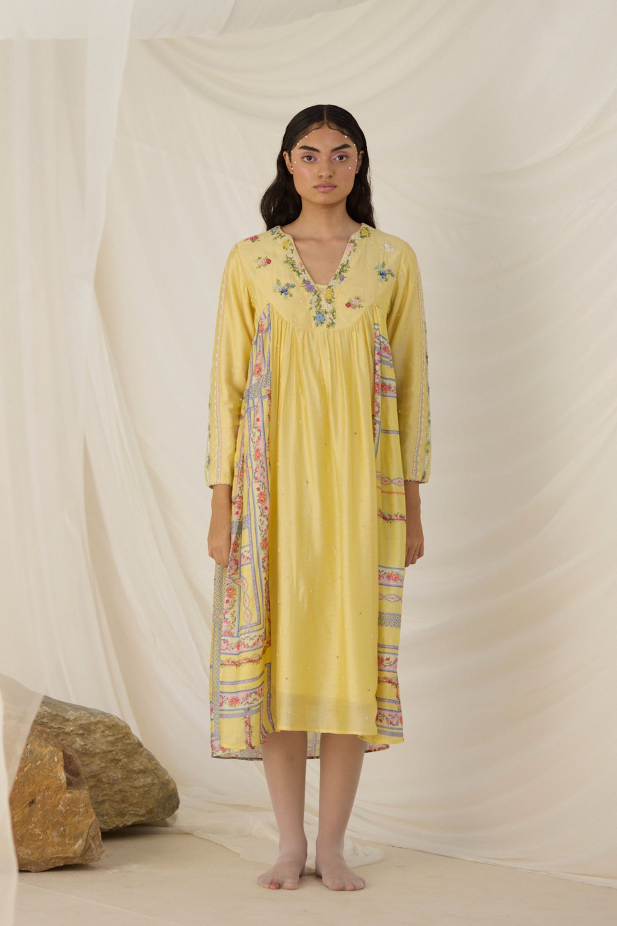 Citrine Gathered Dress