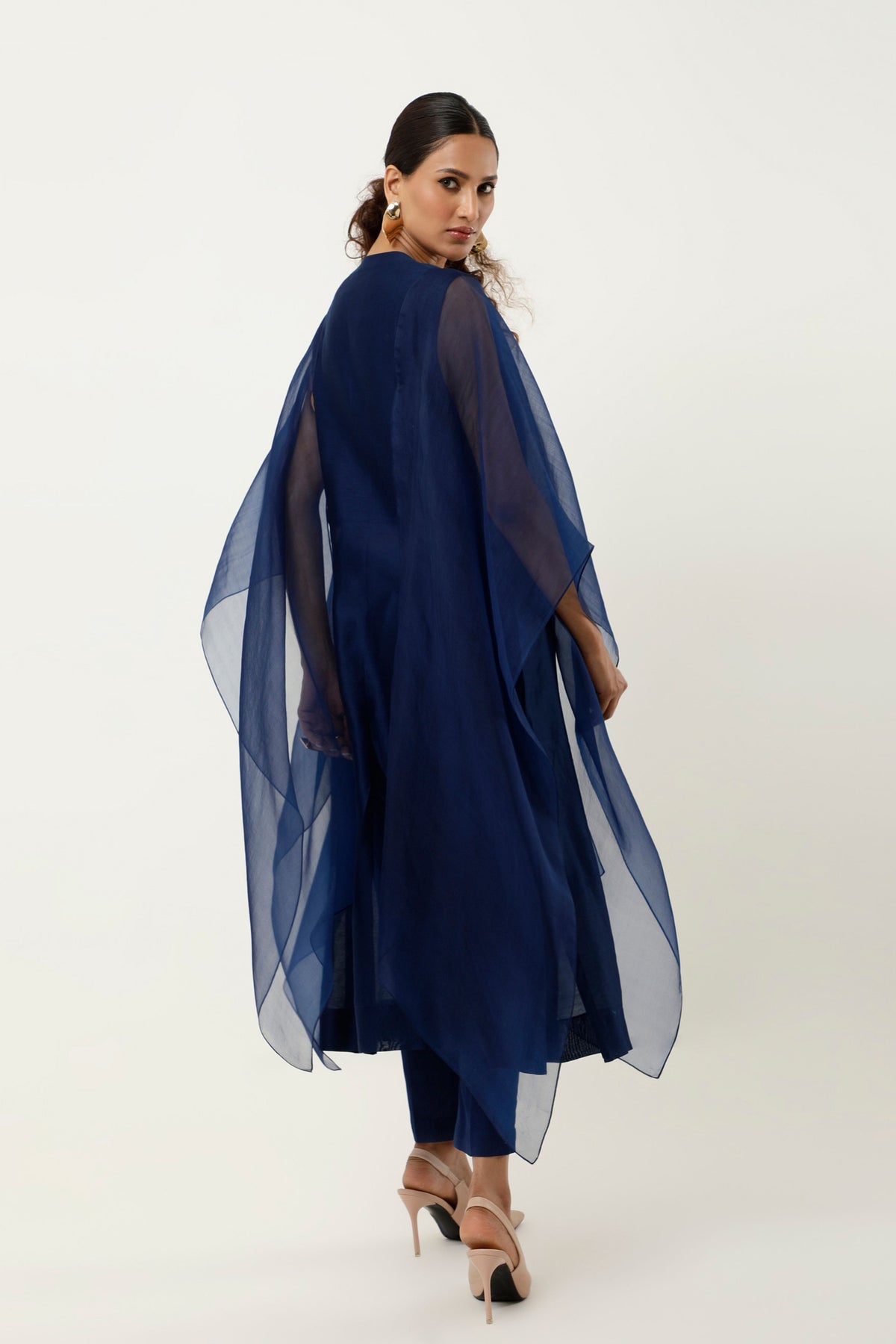 Indigo Cape Kurta Set