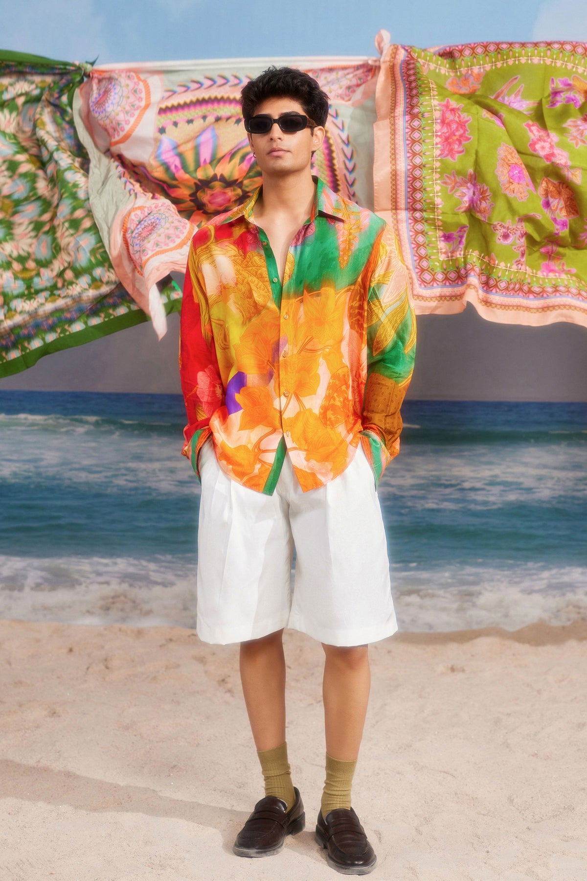 Sunset Lover Silk Shirts