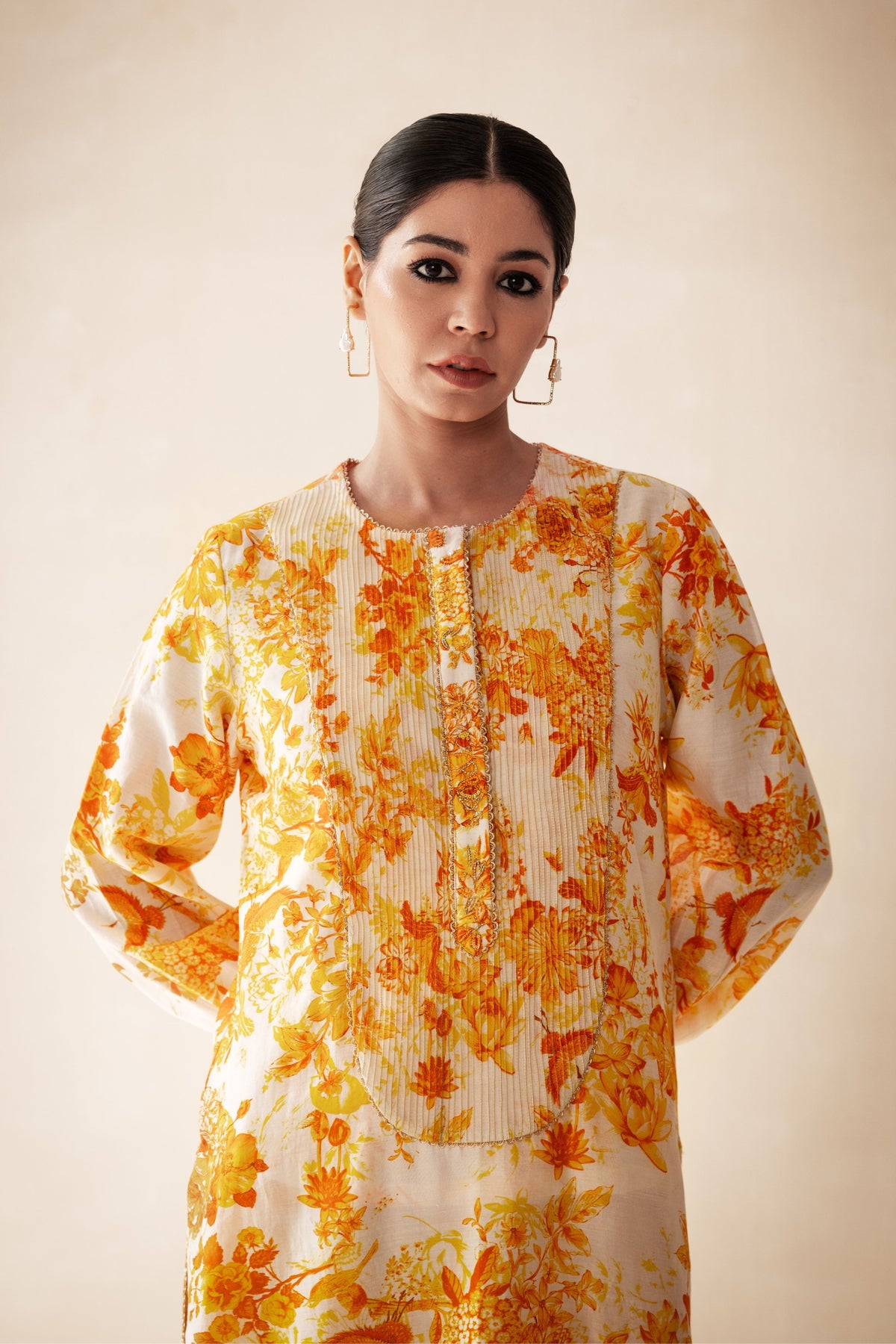 Yellow Intricate Kurta Set