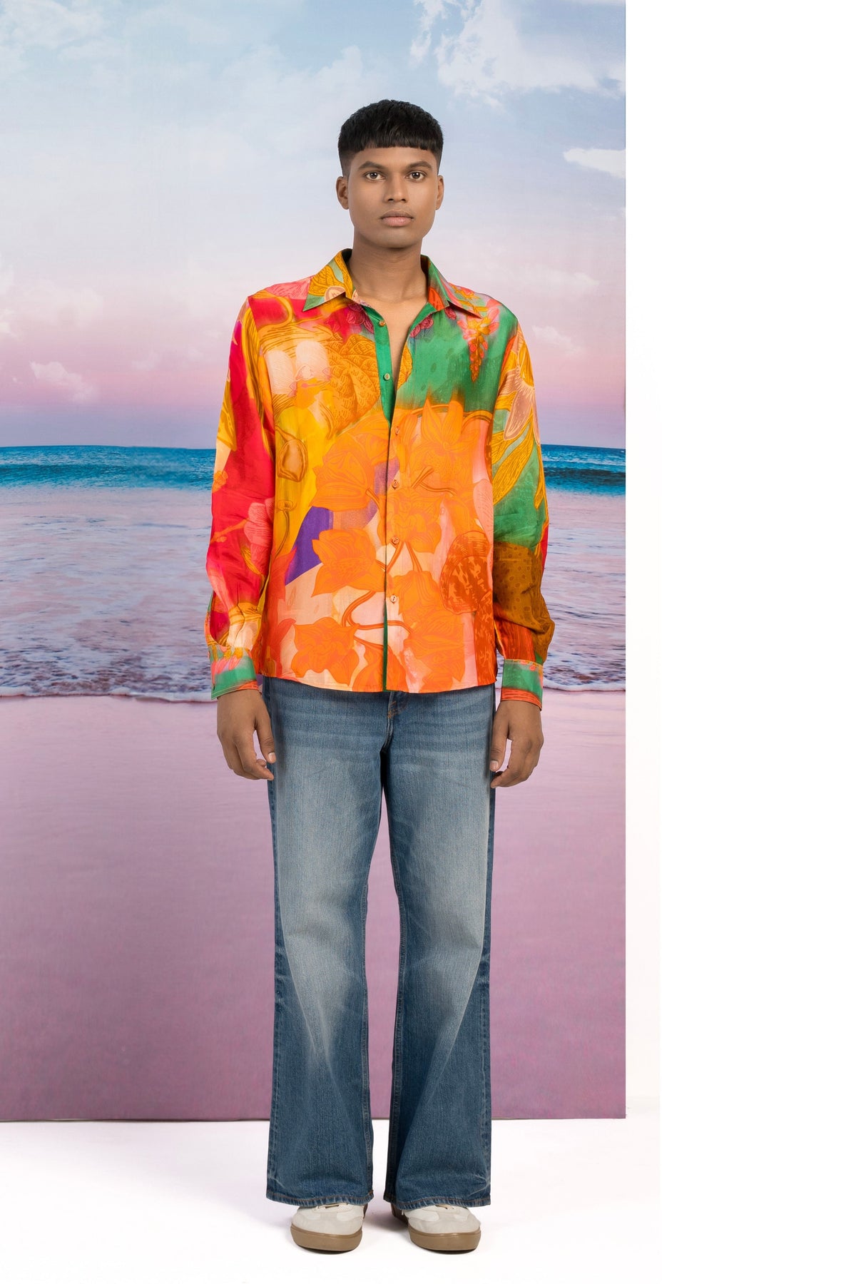 Sunset Lover Silk Shirts