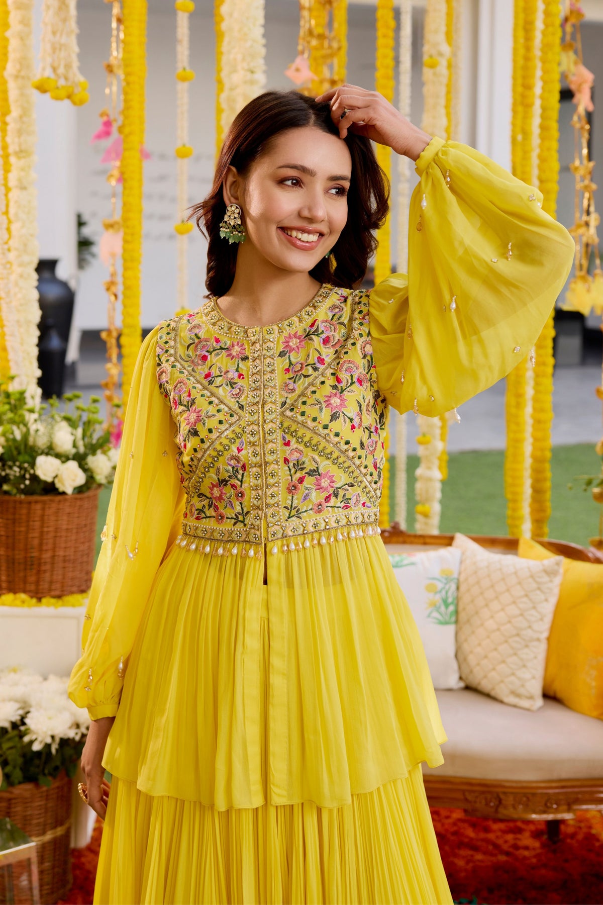 Yellow Lehenga Set