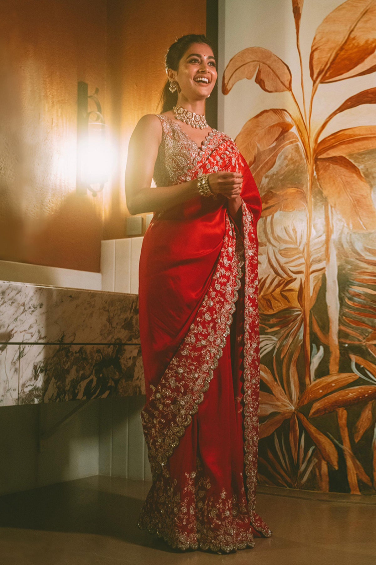 Pooja Hegde in Mrunalini Rao