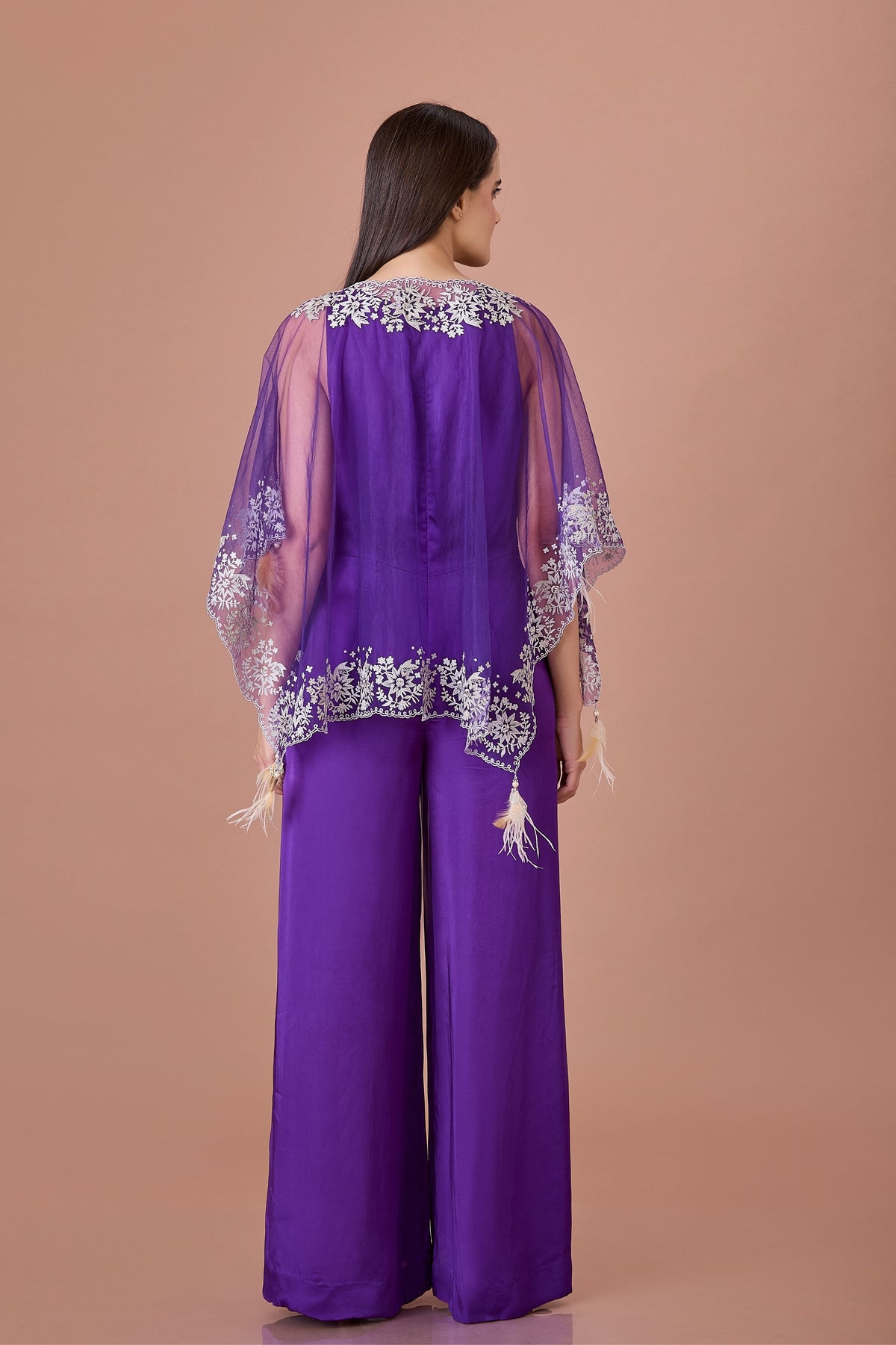 Purple Kaftan Jumpsuit