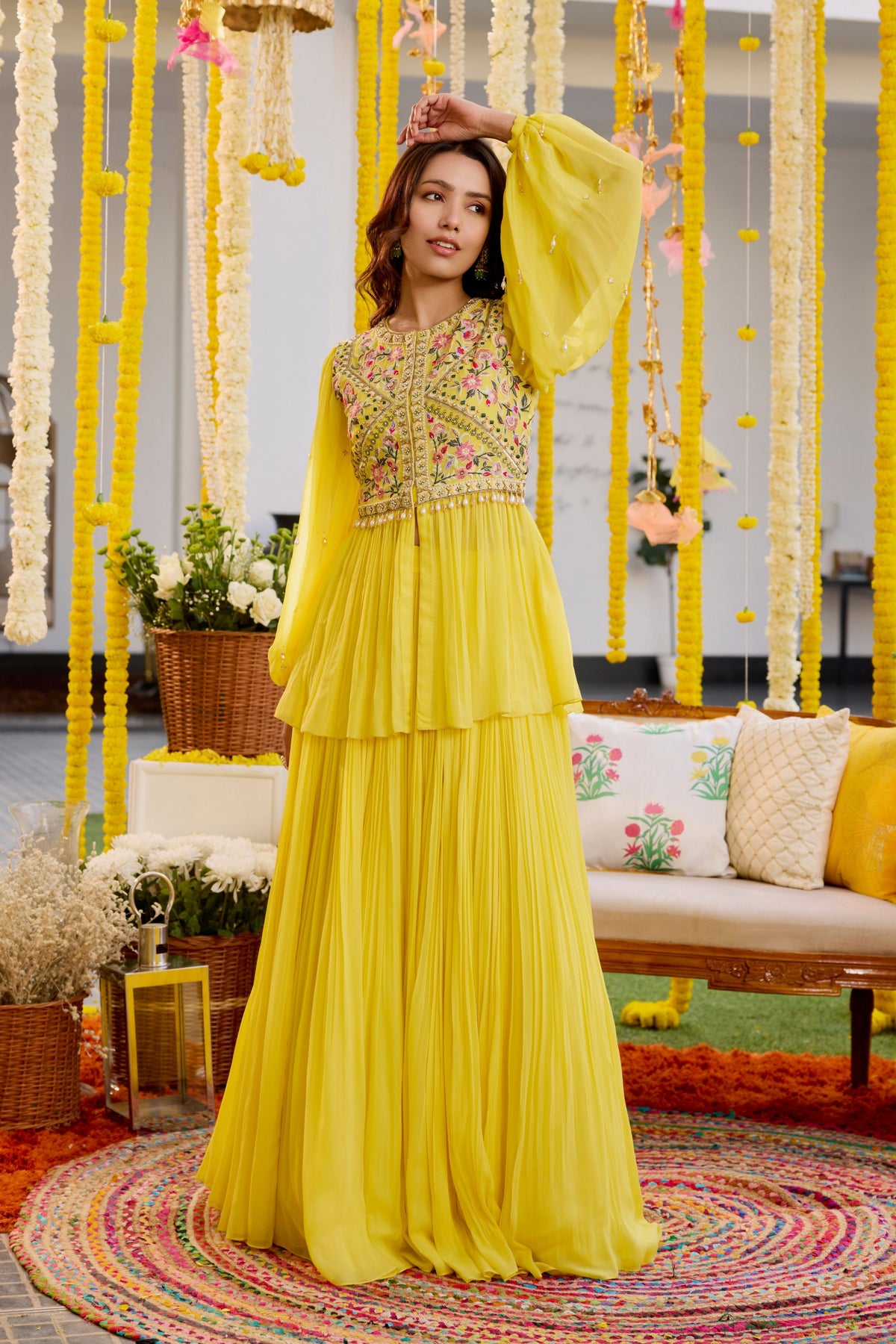 Yellow Lehenga Set