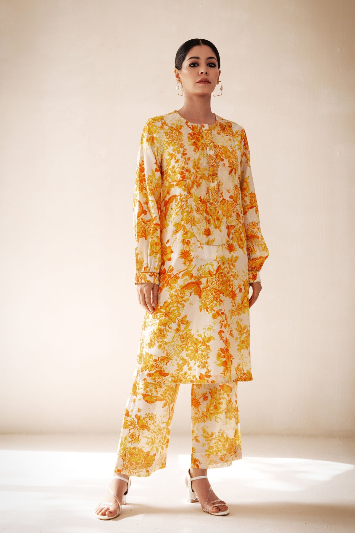 Yellow Intricate Kurta Set