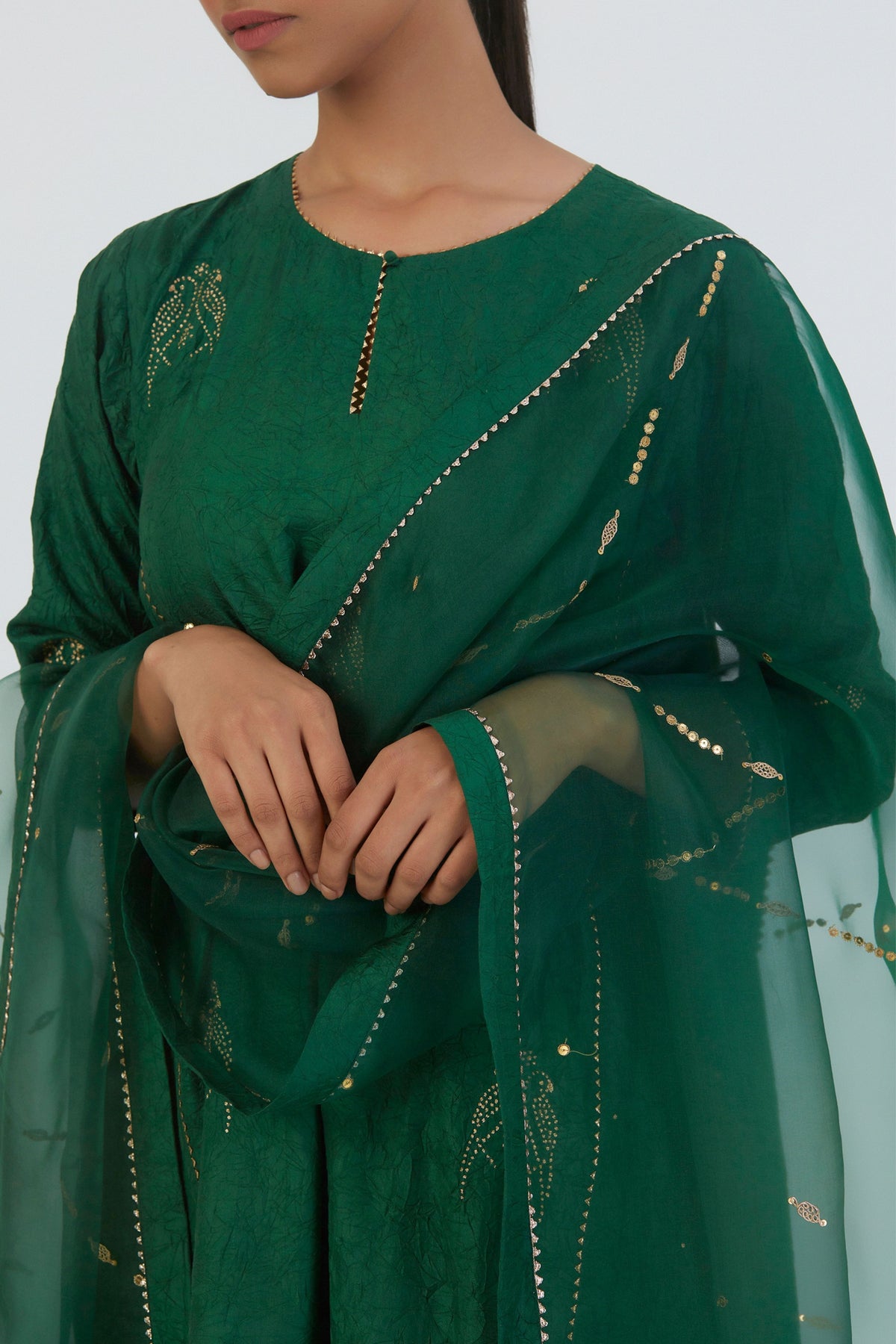 Mayar Dark Green Dupatta