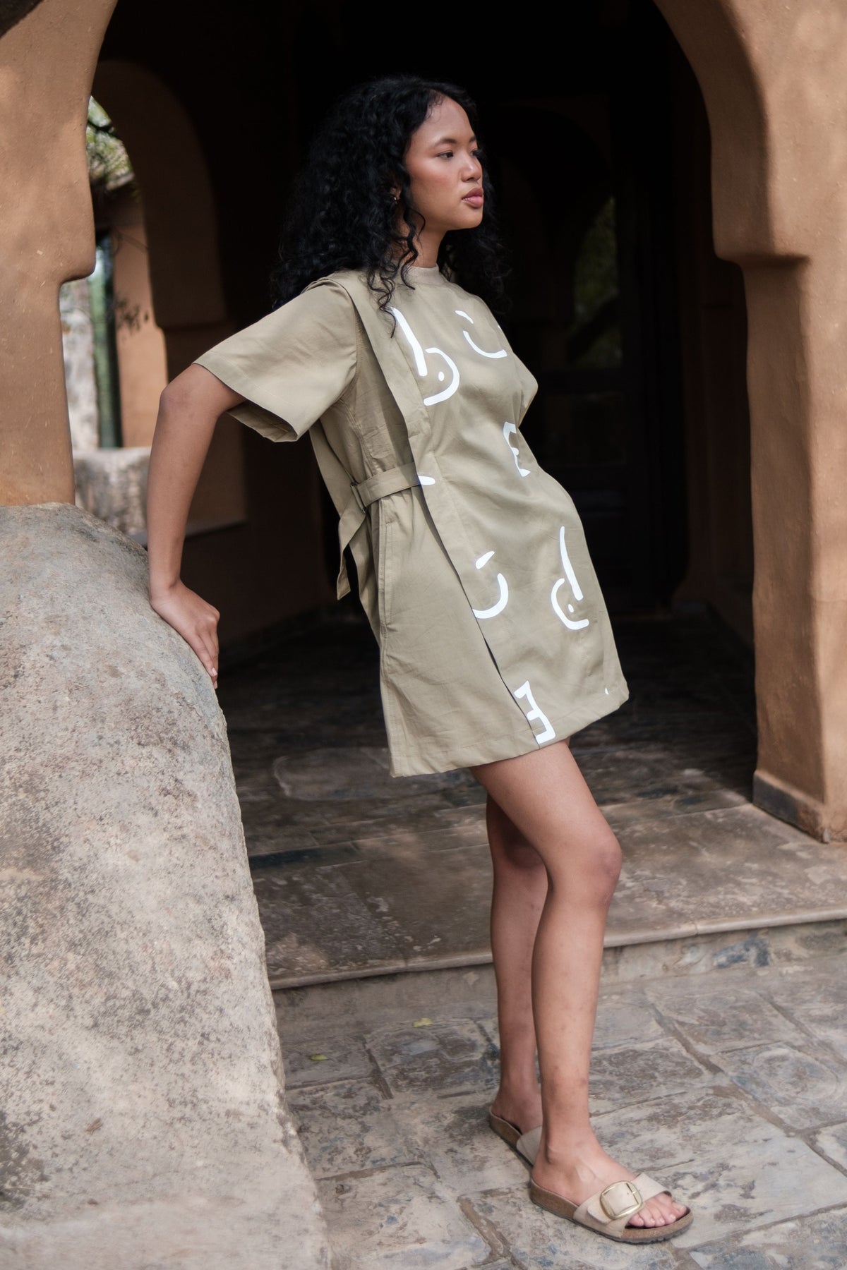 Khaki Line Rory Rib Dress