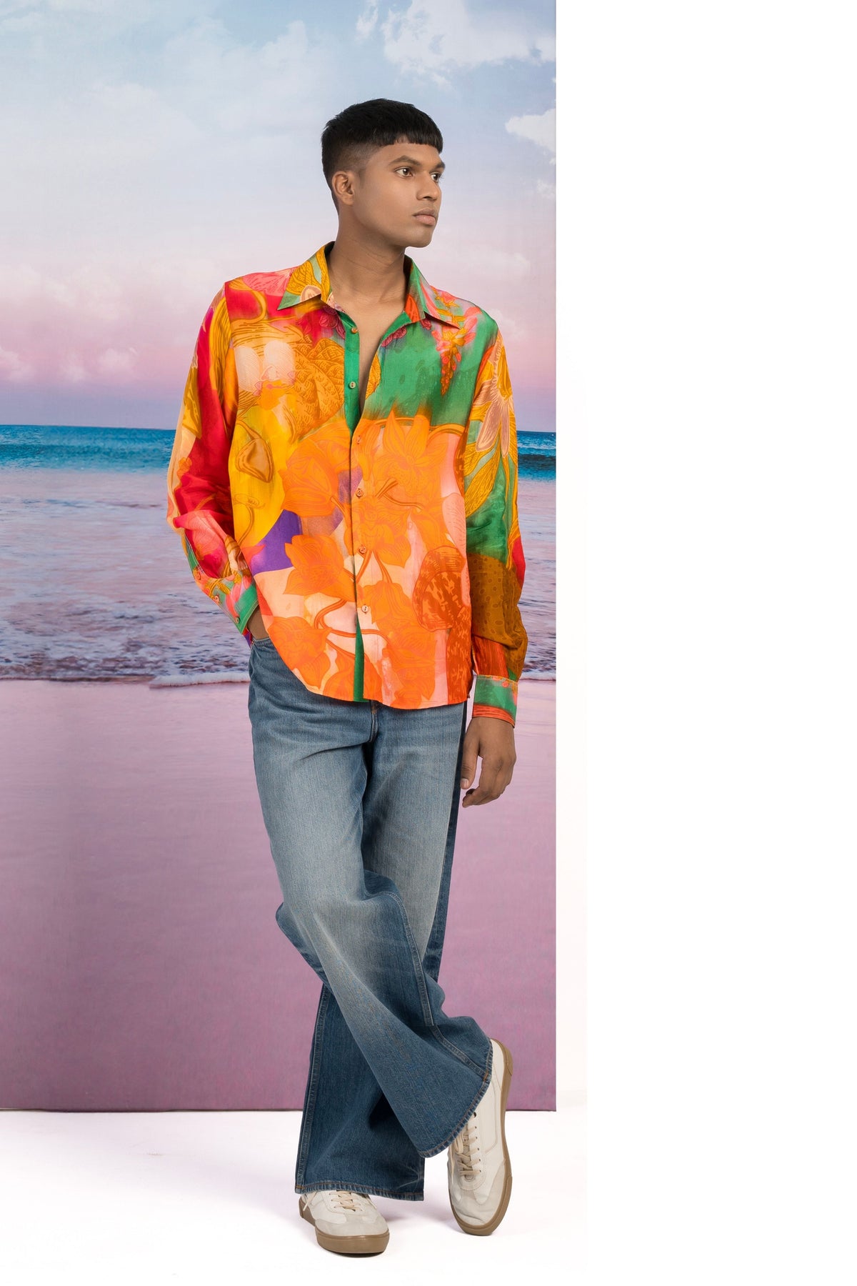 Sunset Lover Silk Shirts