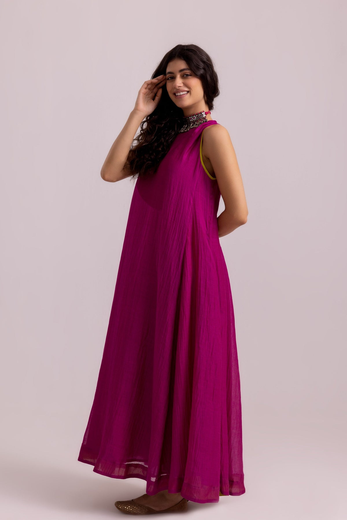 Isabella Magenta Dress