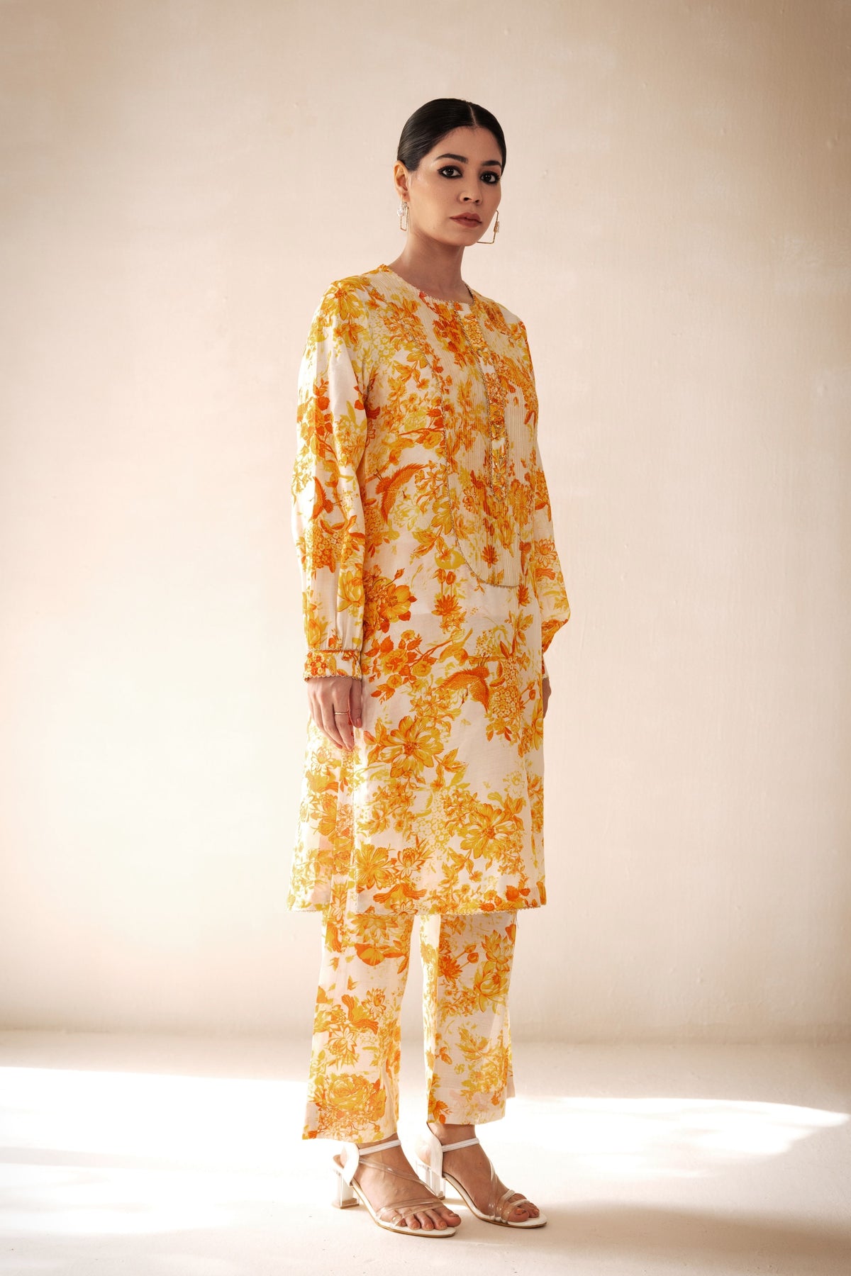 Yellow Intricate Kurta Set