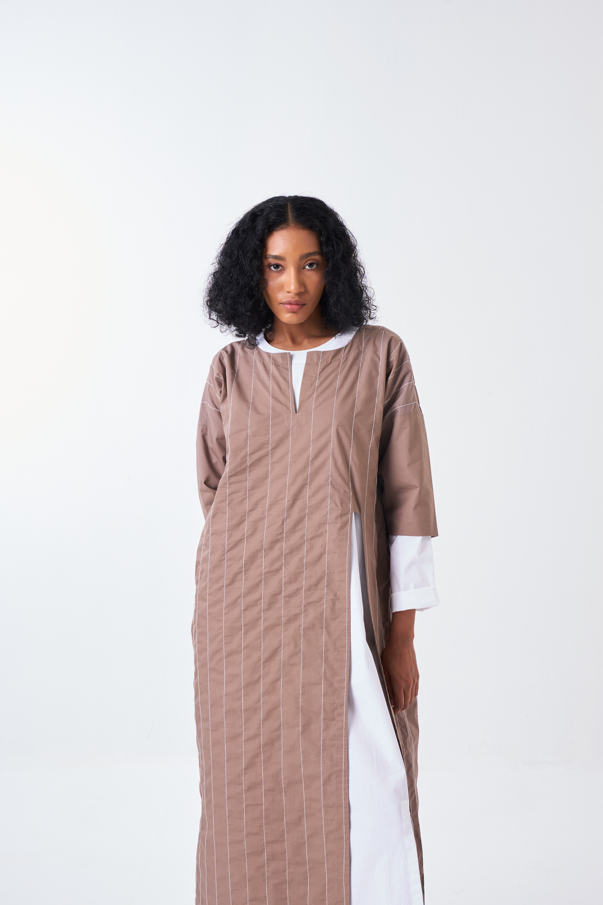 Front Slit Tunic Co-ord Set