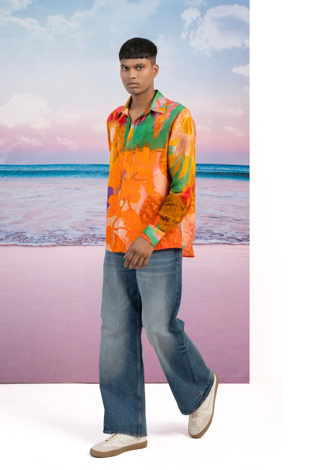 Sunset Lover Silk Shirts