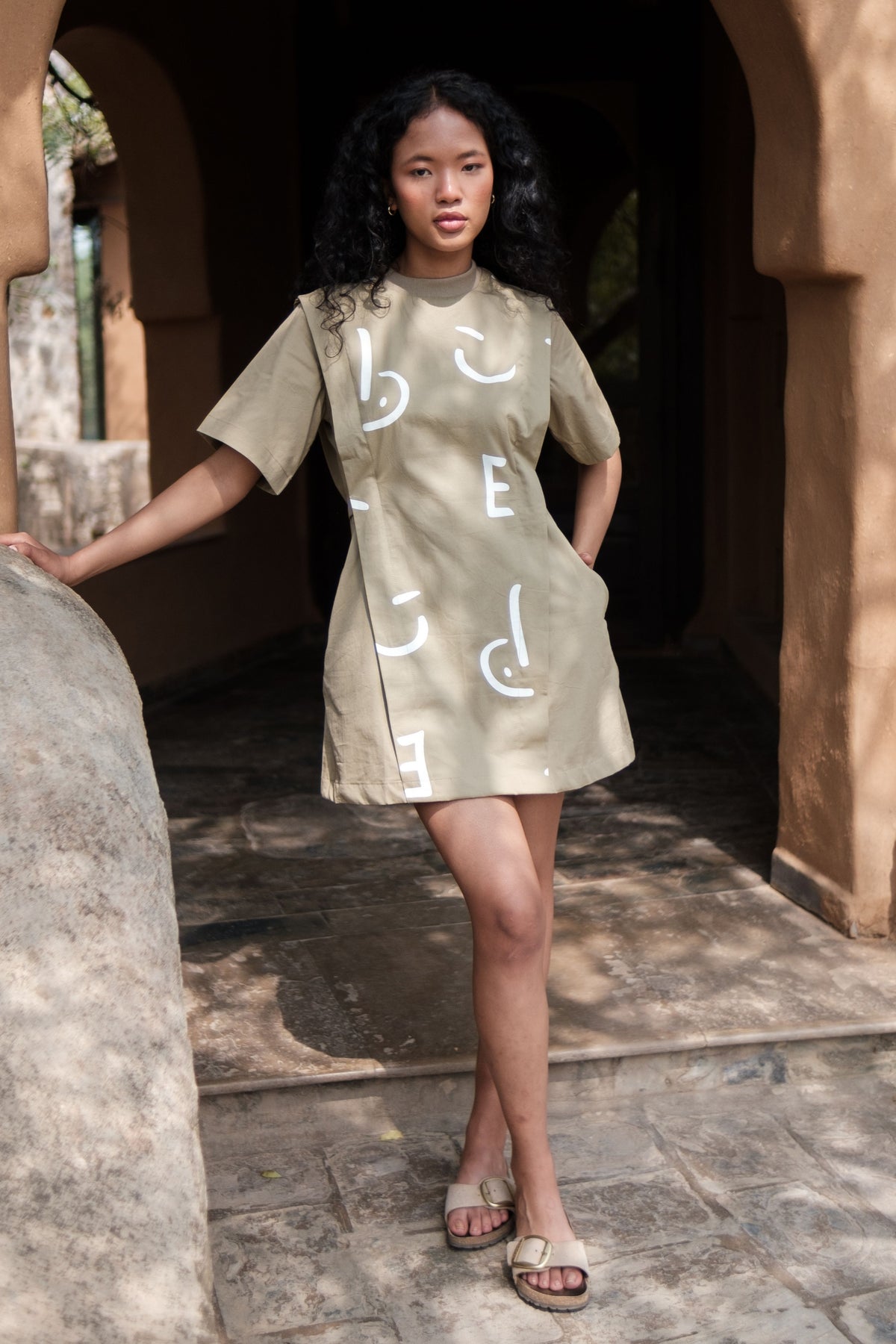 Khaki Line Rory Rib Dress