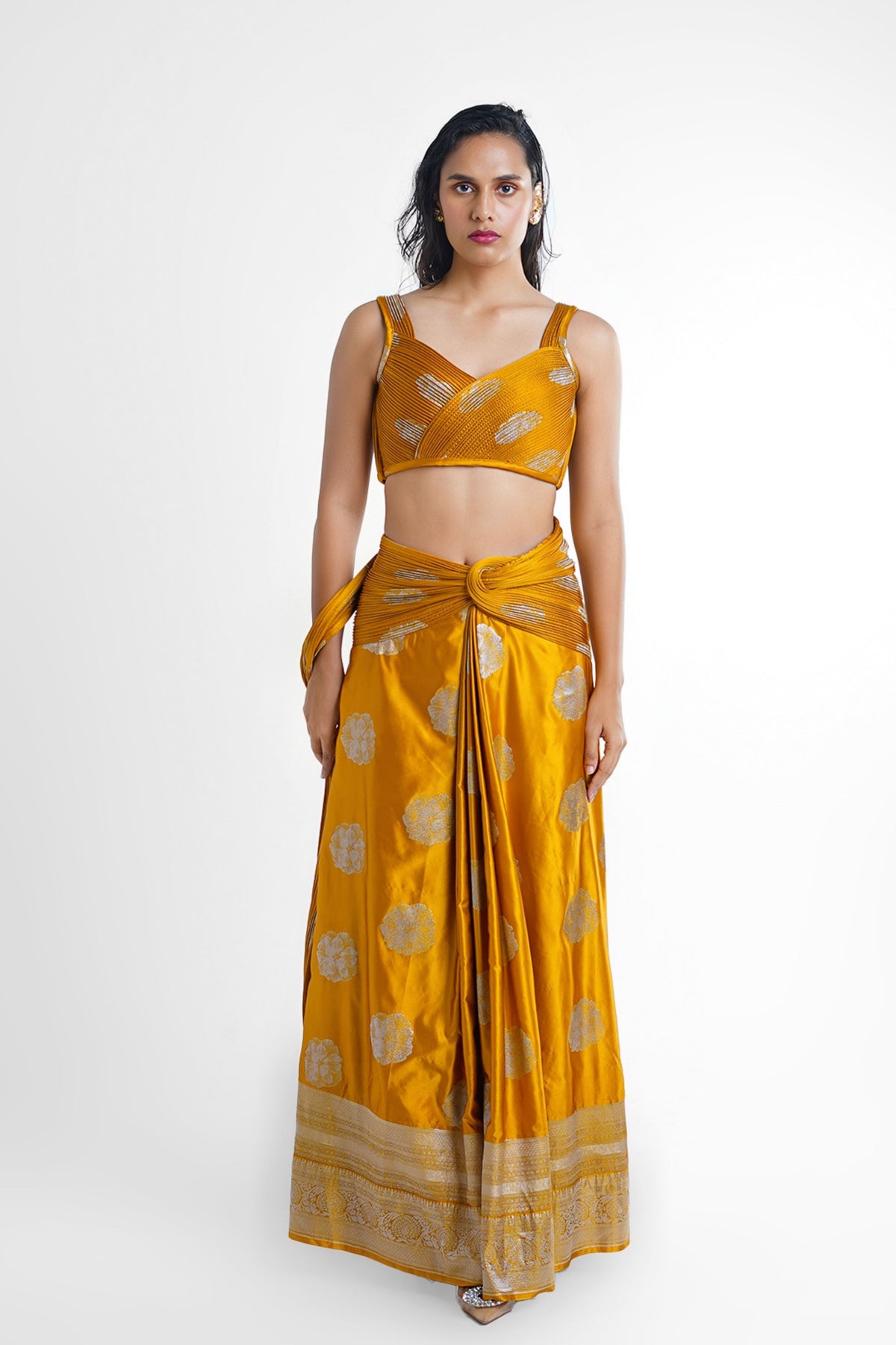 Alia Banarasi Pre-stitched Saree