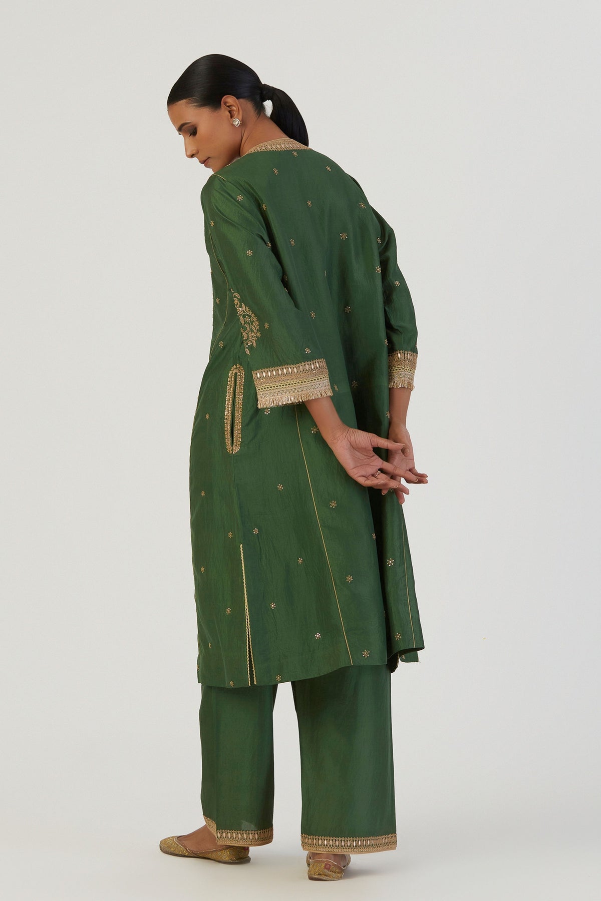 Zia Green Kurta and Pants