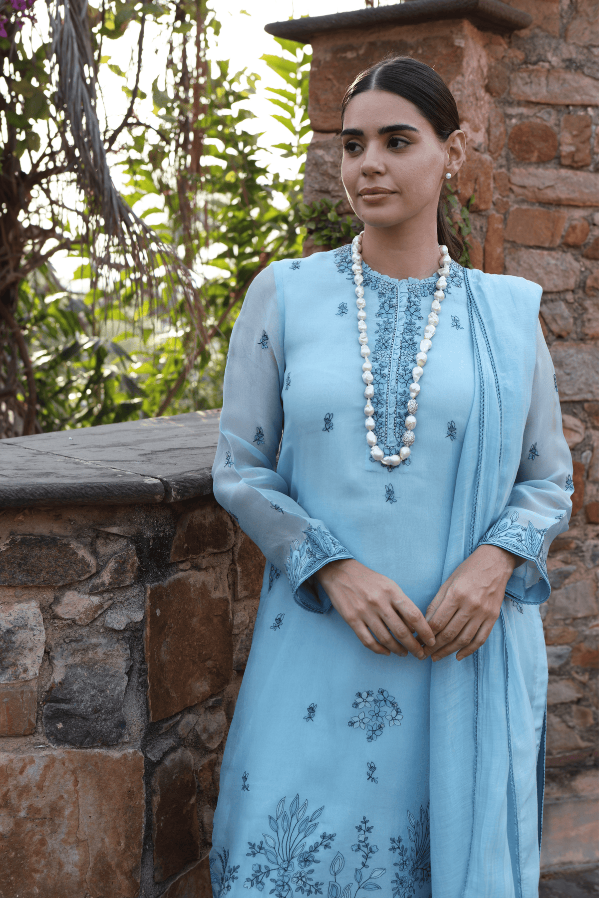 Sky Blue Kurta Set