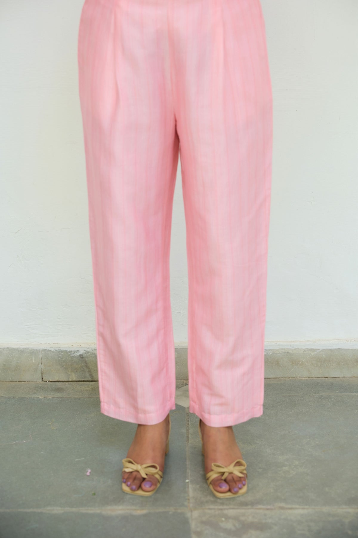 Pink Cotton Trousers