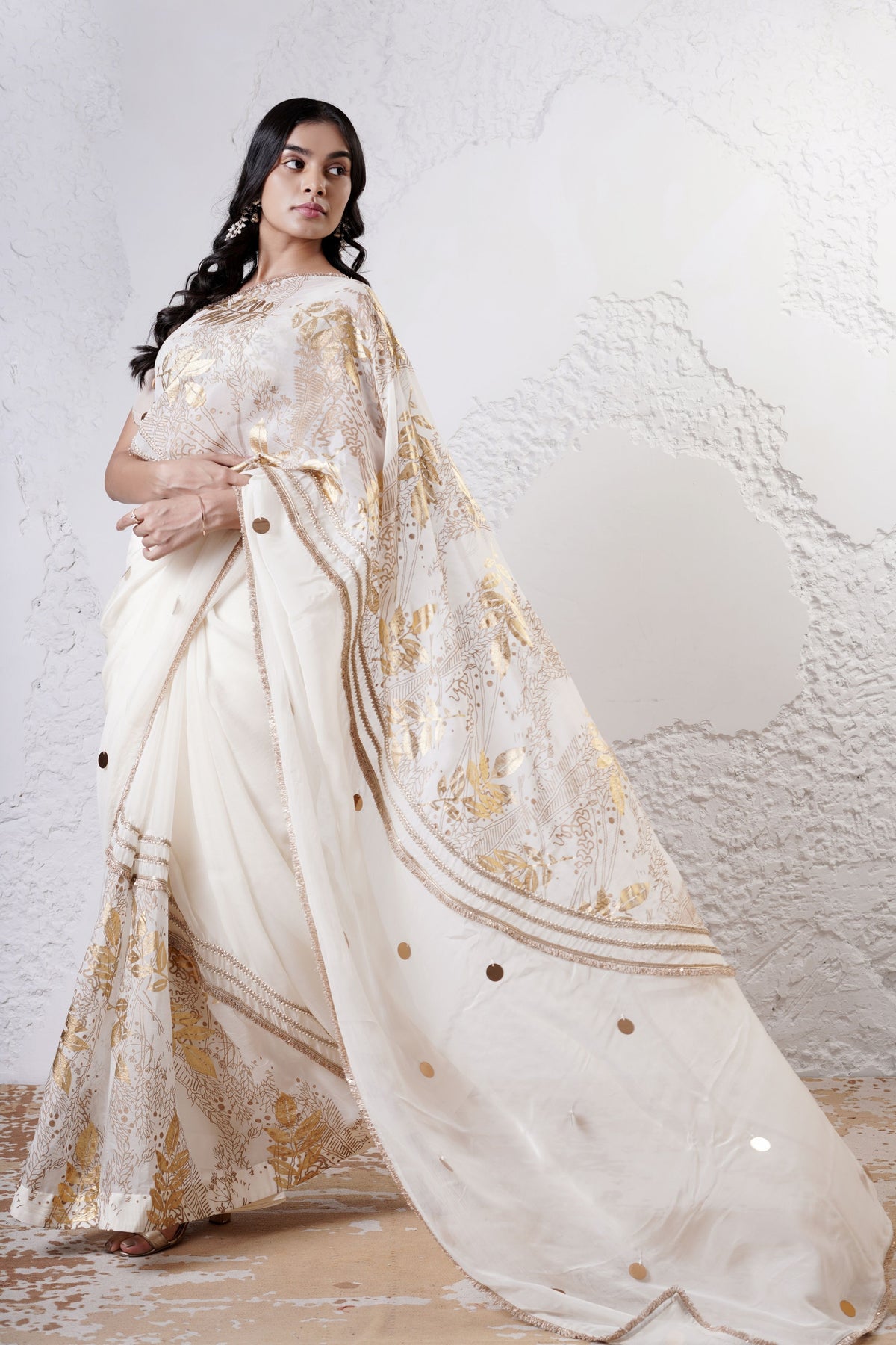 Ivory Moon Saree Set