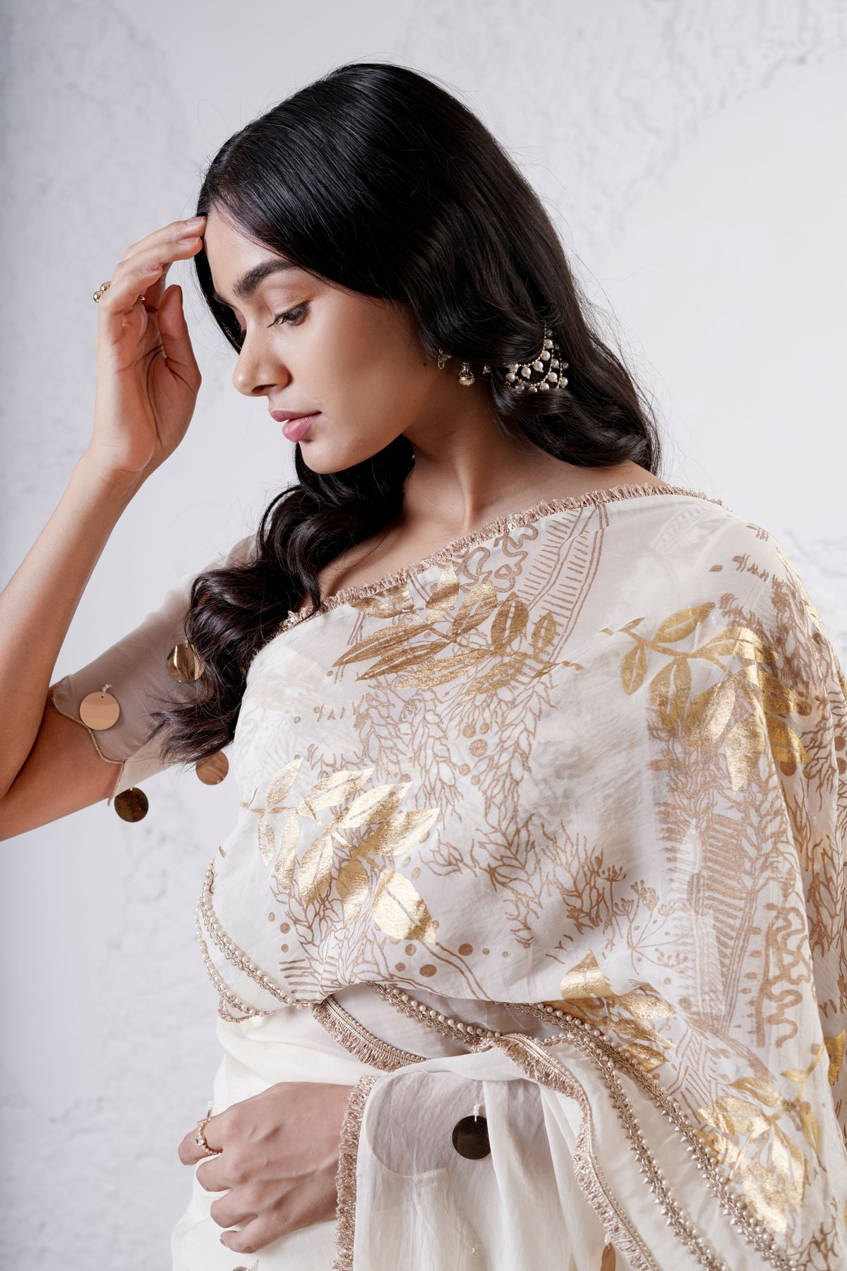 Ivory Moon Saree Set