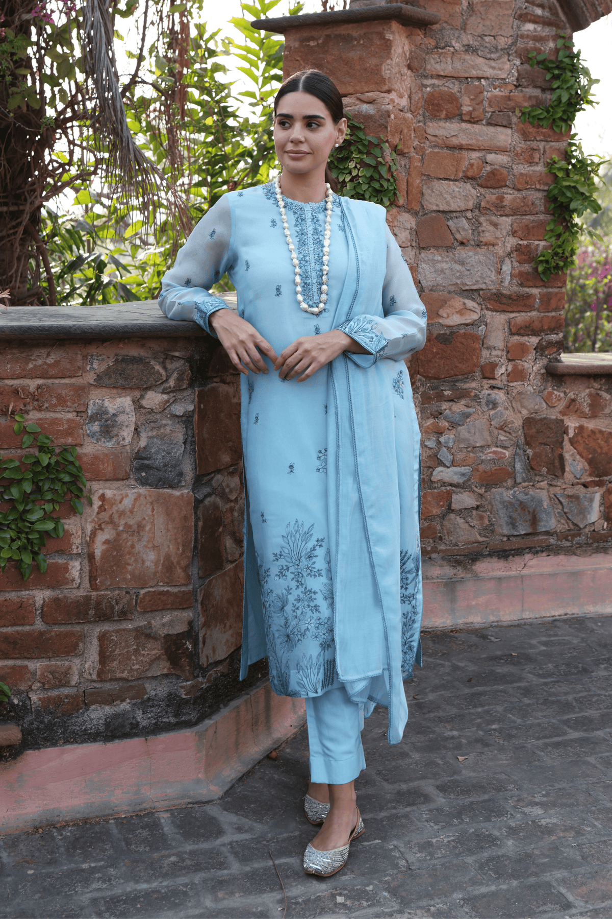 Sky Blue Kurta Set