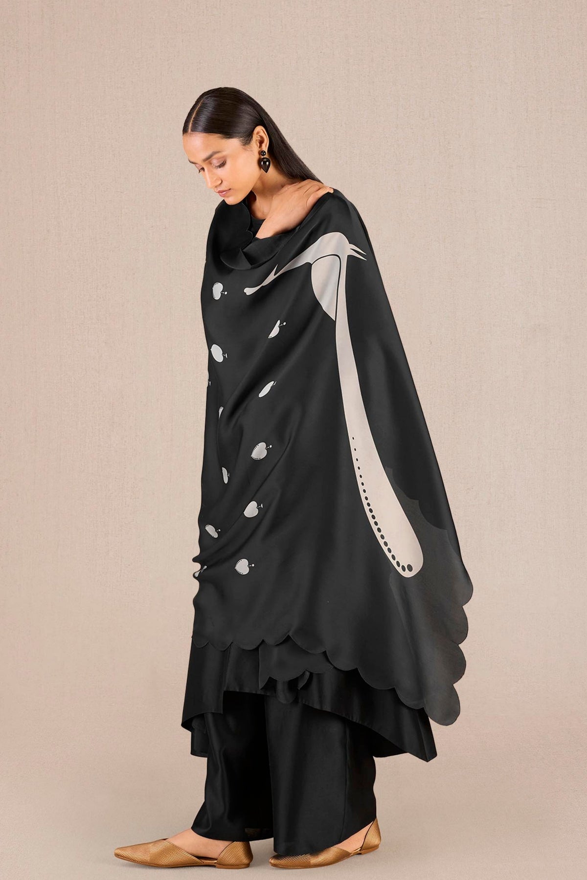 Abiha Kurta Set In Black