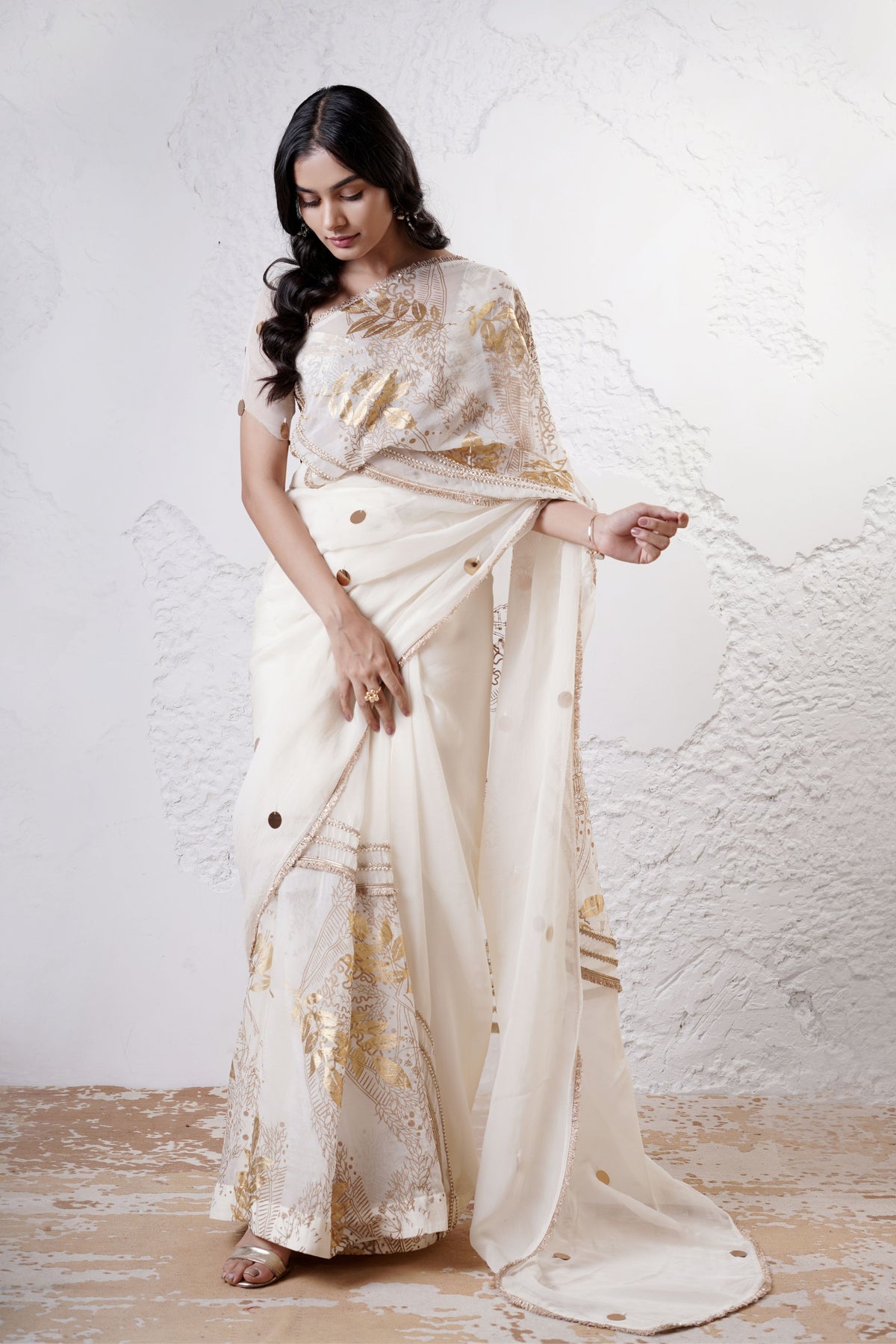 Ivory Moon Saree Set