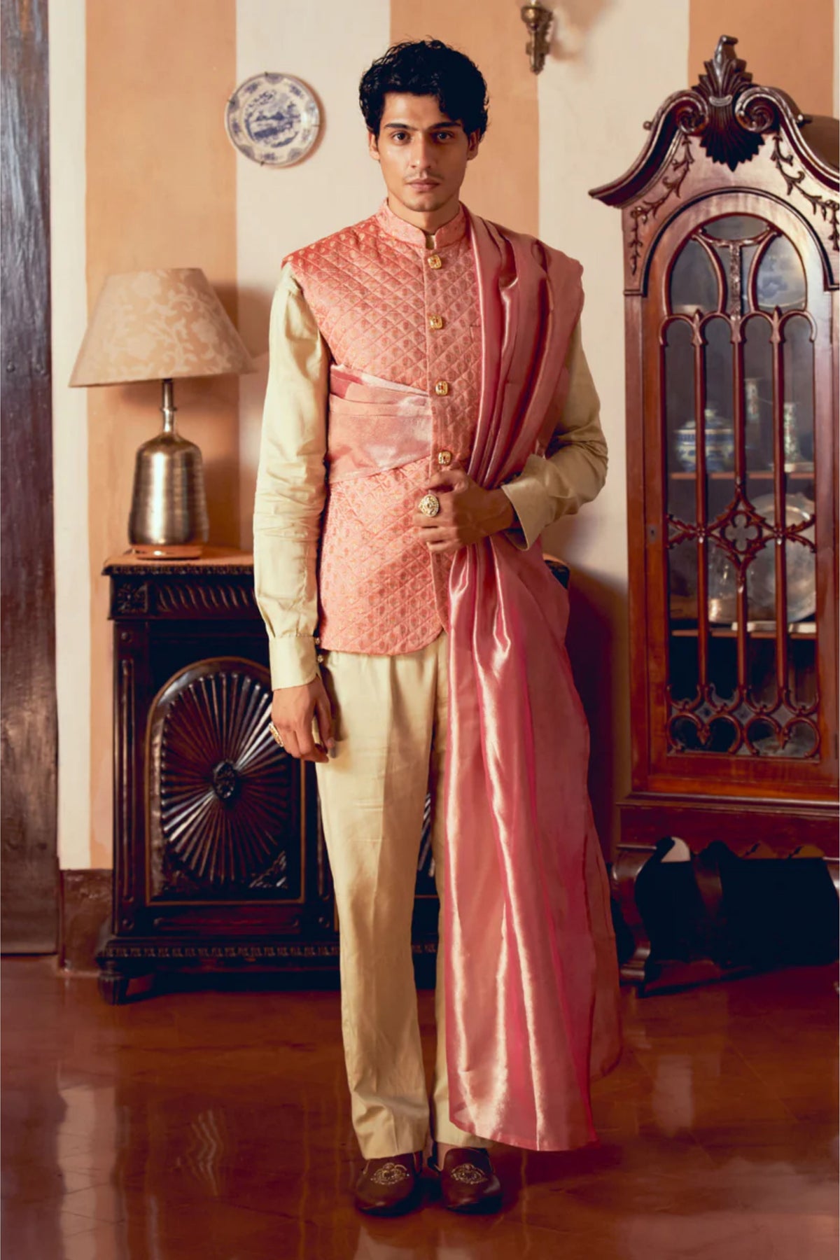 Coral Nehru Jacket