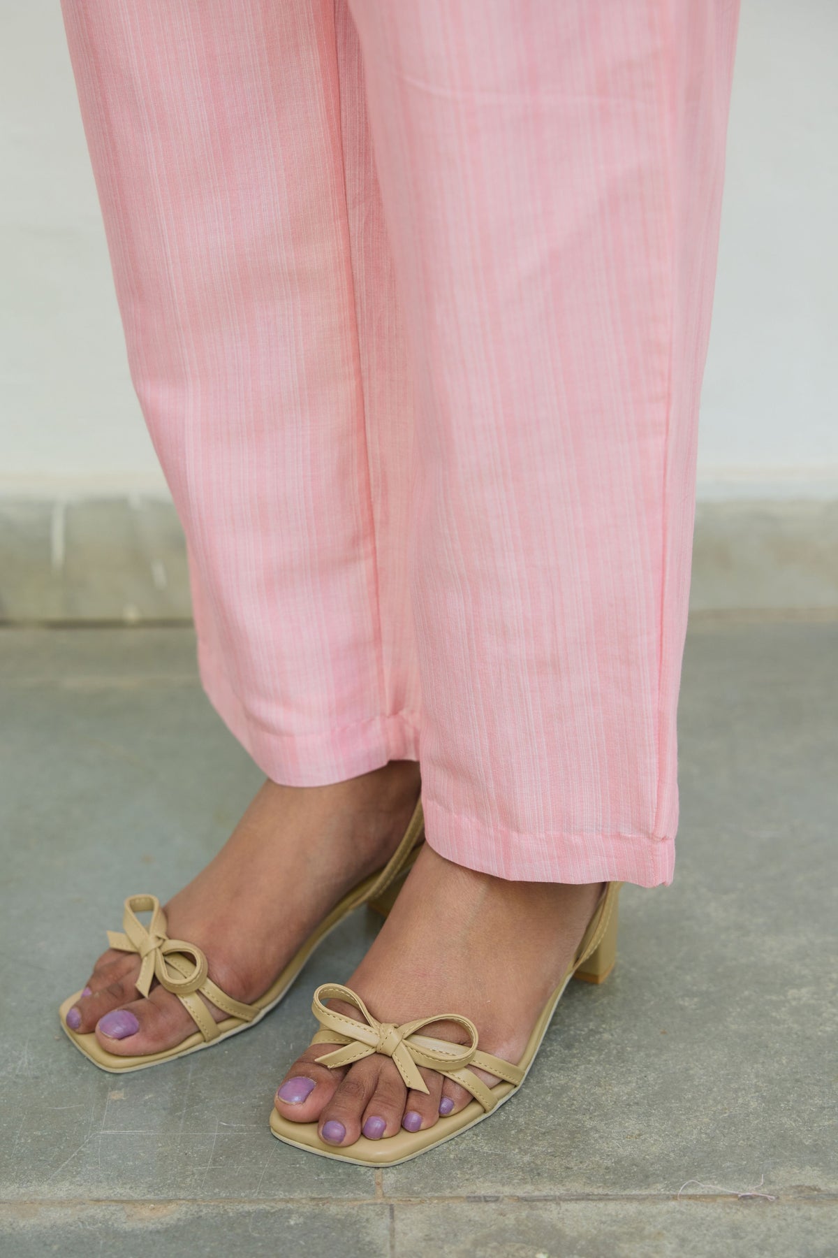 Pink Cotton Trousers