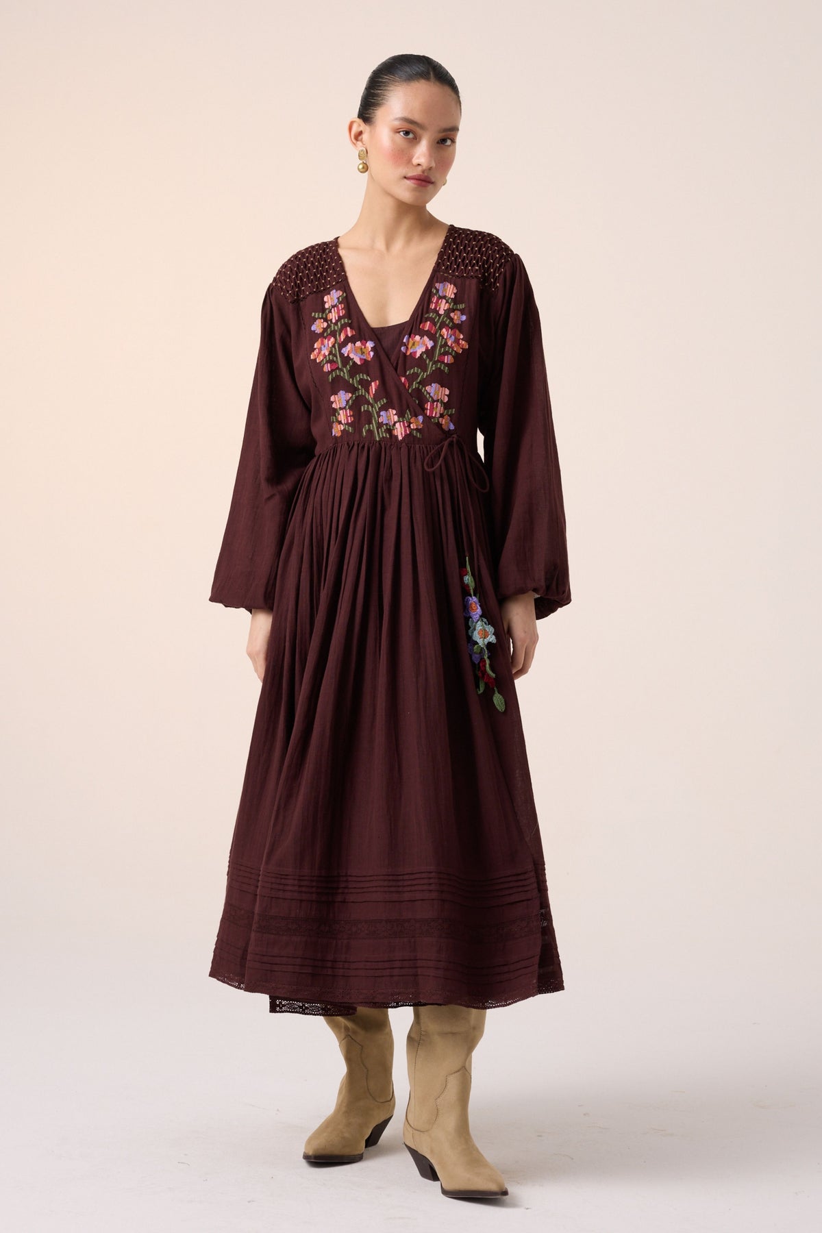 Poem Maroon Dress