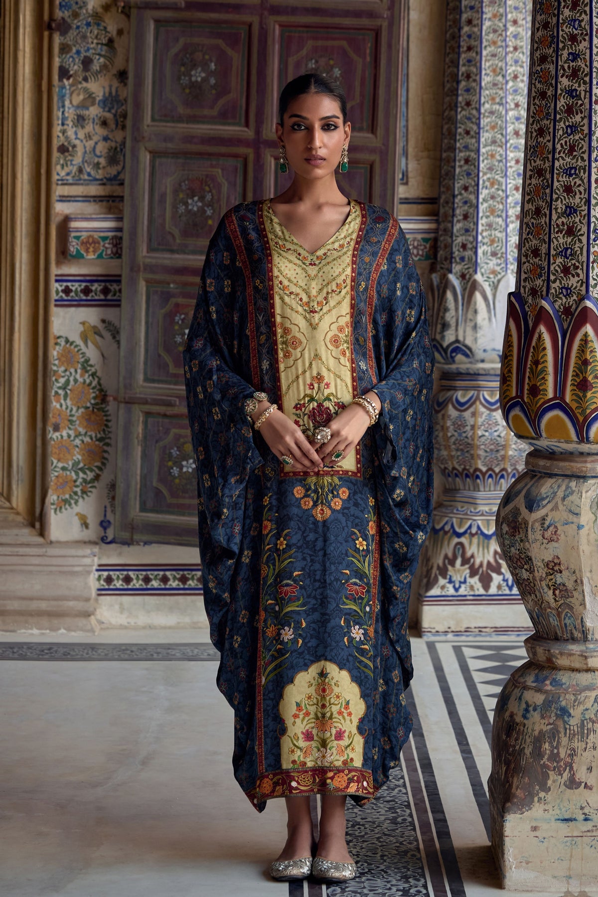 Prussian Blue Saisha Kaftan