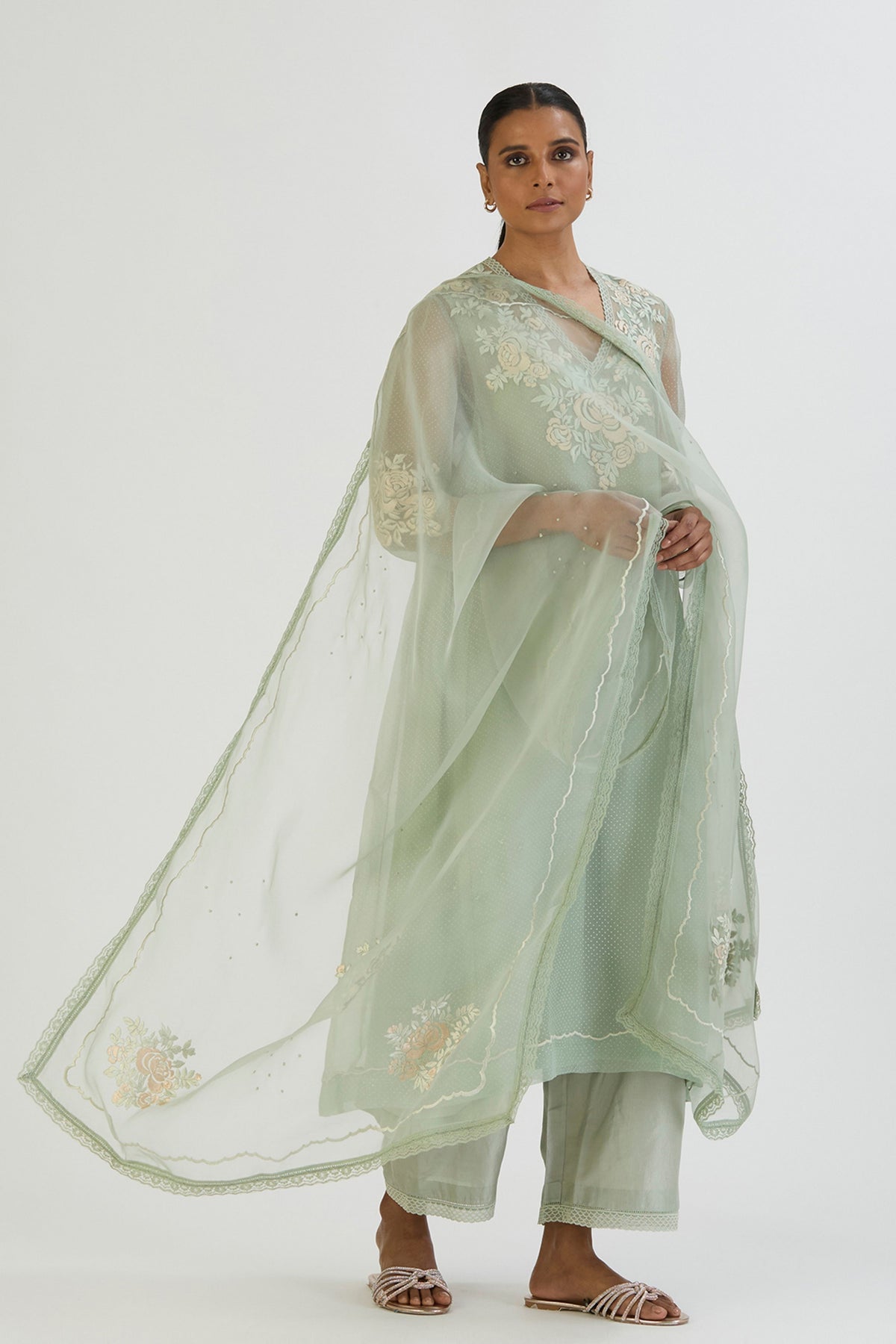 Sage Blue Janki Dupatta