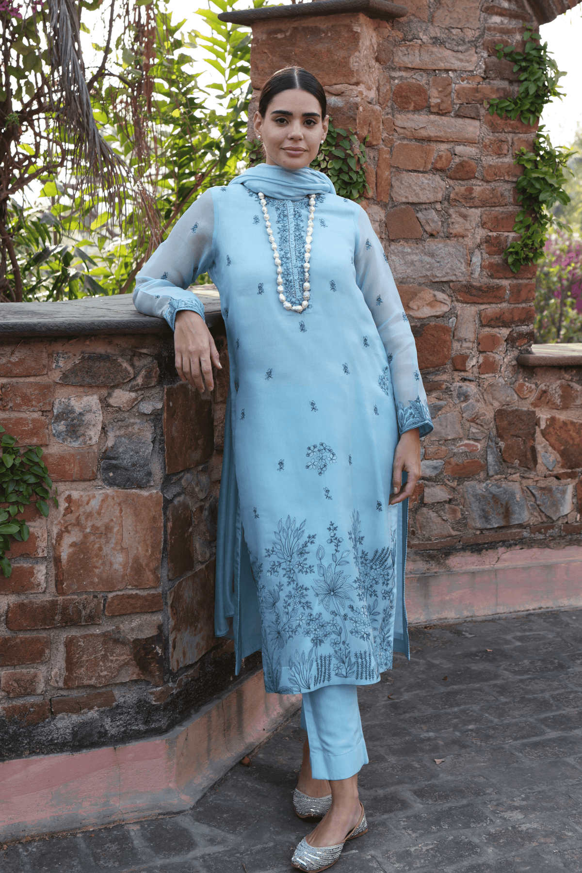 Sky Blue Kurta Set