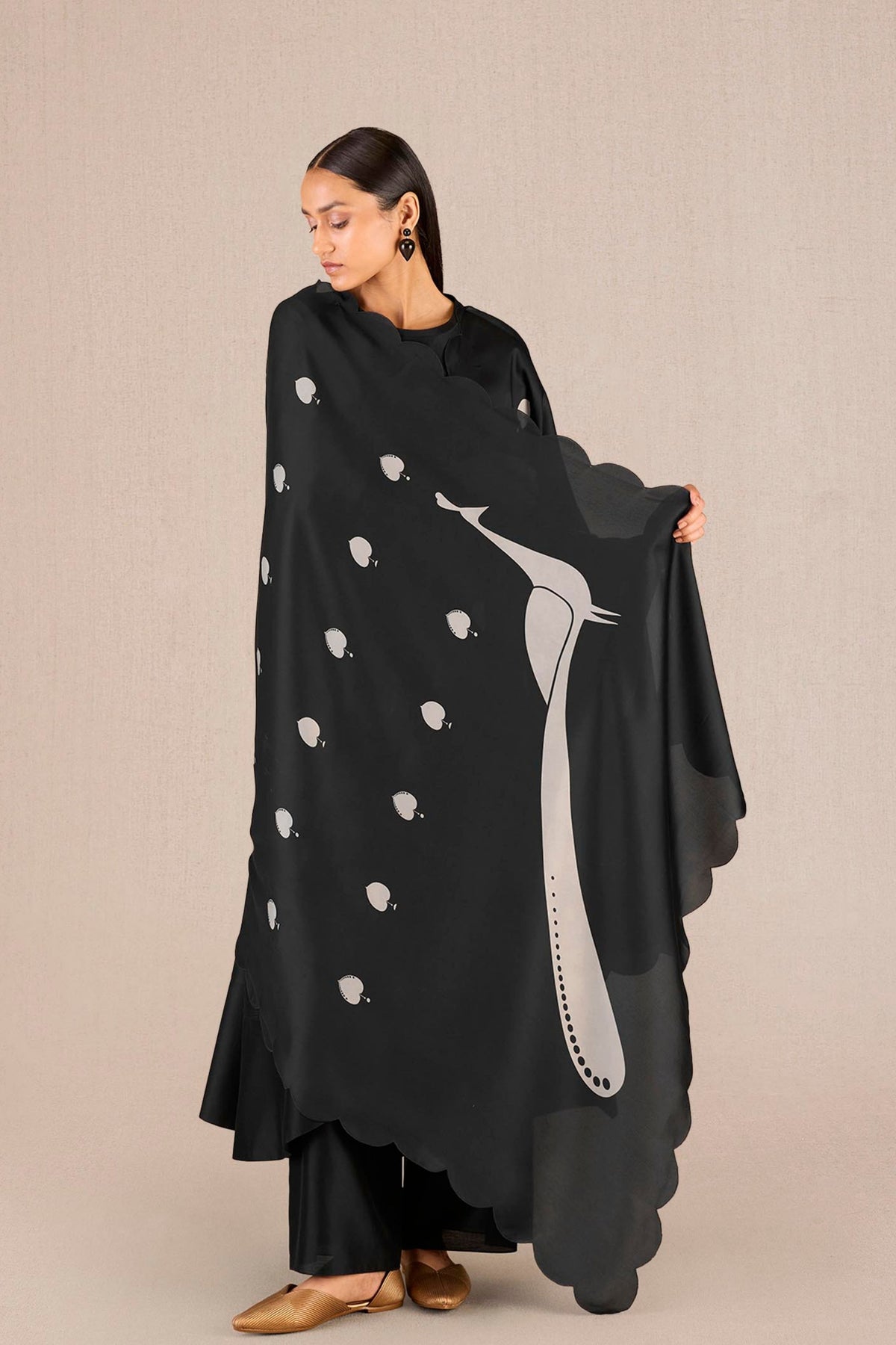 Abiha Kurta Set In Black