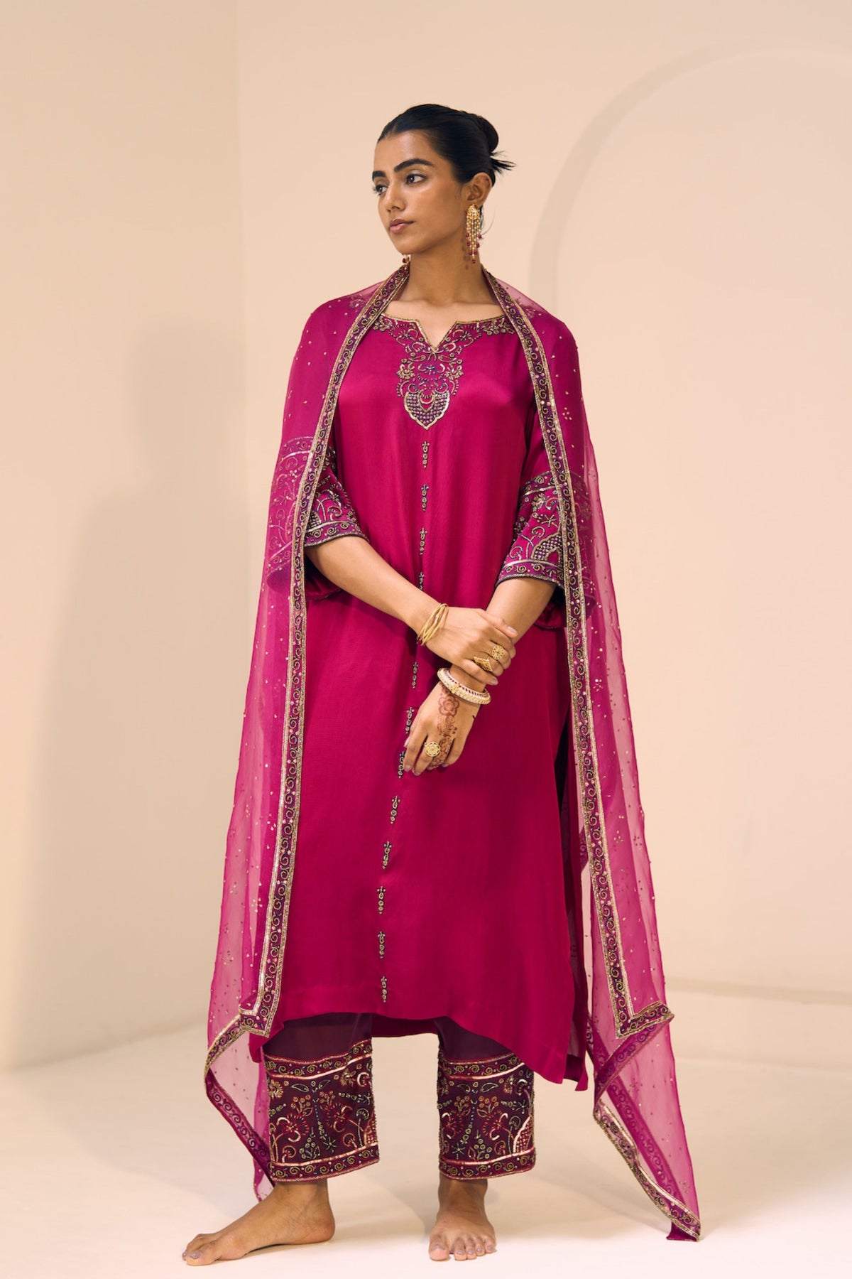 Pink Taara Dupatta