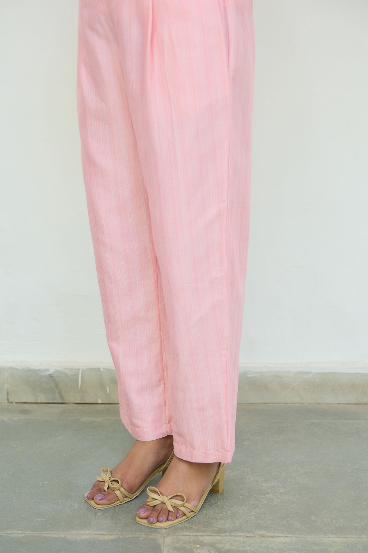 Pink Cotton Trousers